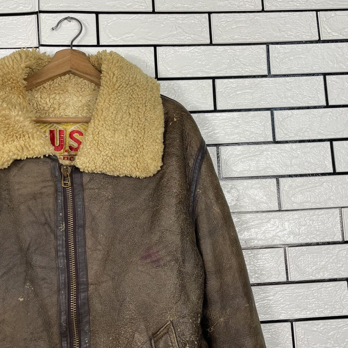 Japanese Brand Vintage US Force Sheepskin Shearling B3 Bomber Jacket Size US M / EU 48-50 / 2 - 5 Thumbnail