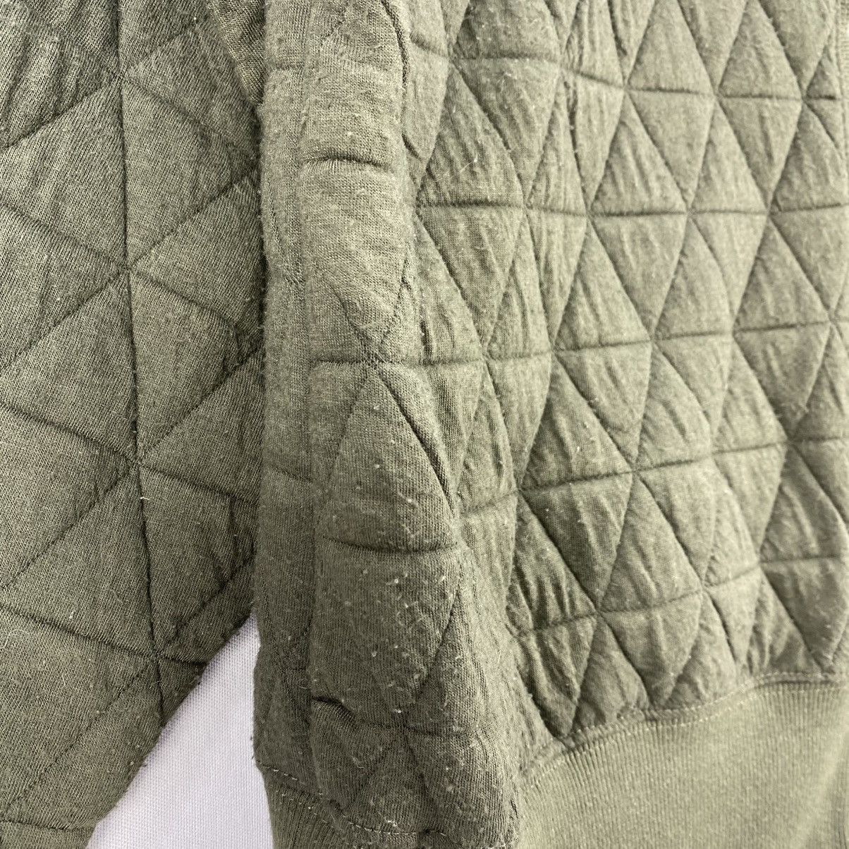 Japanese Brand Season Reason Quilted Snap Button Cardigan | Olive Green Size US M / EU 48-50 / 2 - 8 Thumbnail