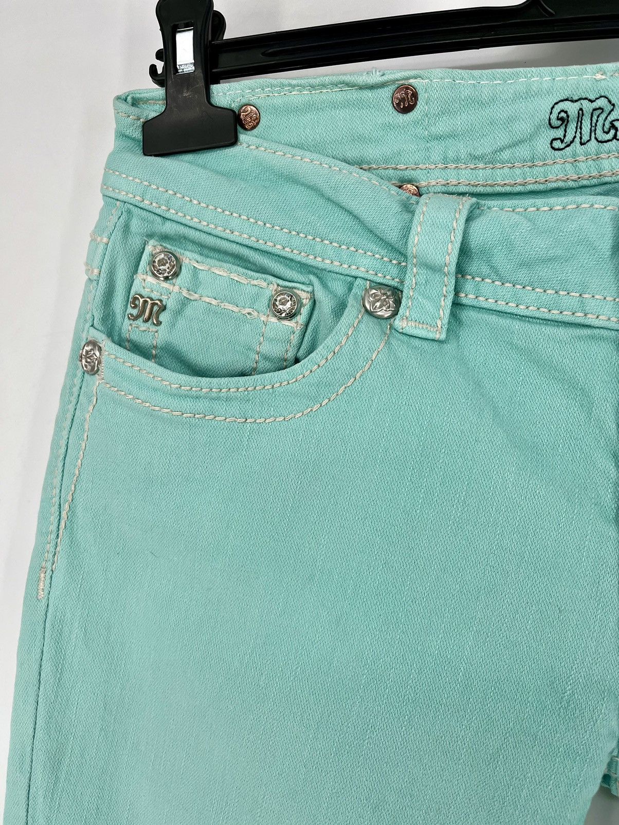 Japanese Brand × Miss Me Miss Me Easy cropped Jeans Women's Size 30 Blue Denim Size 30" / US 8 / IT 44 - 2 Thumbnail
