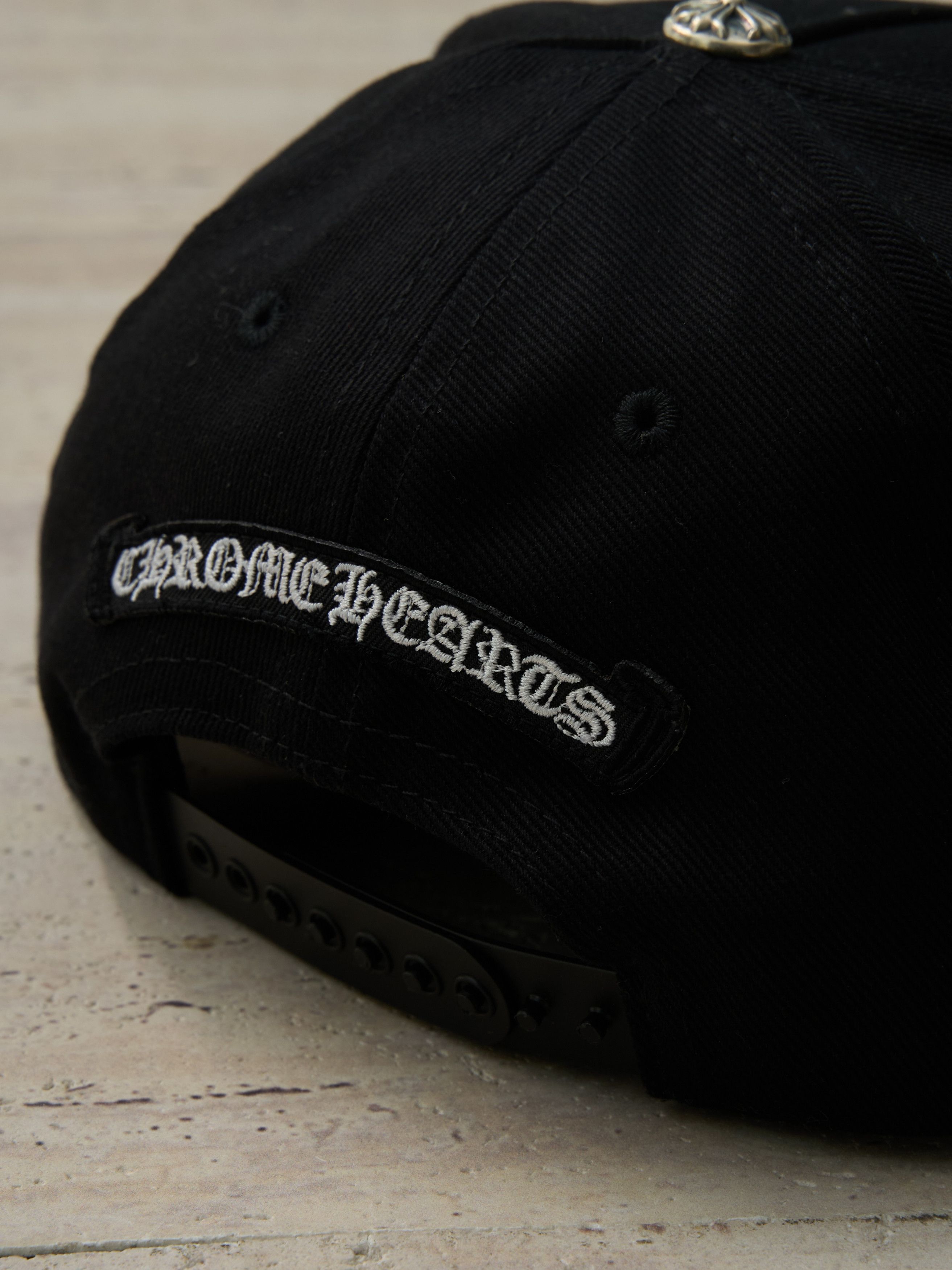 Chrome Hearts Chrome Hearts Vertical Logo Hat Black denim Size ONE SIZE - 6 Thumbnail