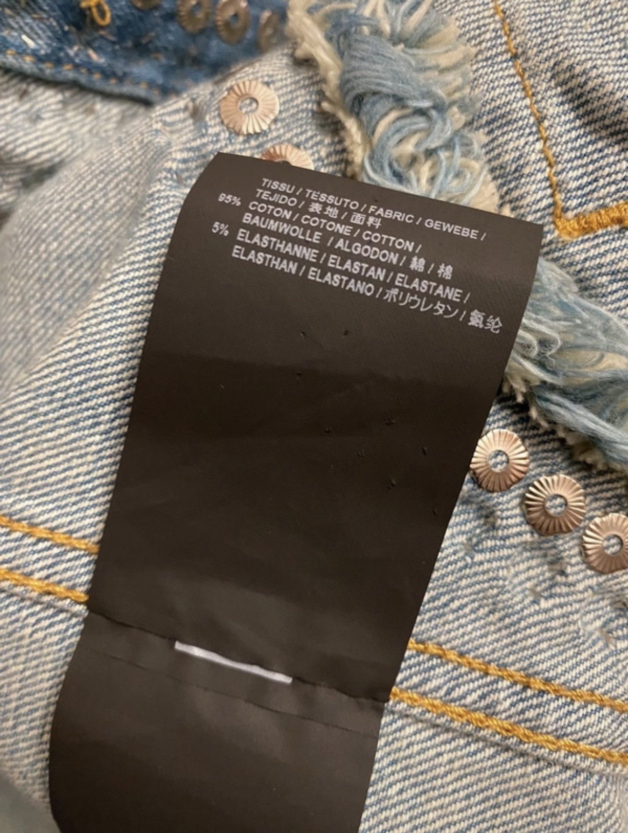 Saint Laurent Paris Saint Laurent Paris embellished denim jacket M WOMEN Size M / US 6-8 / IT 42-44 - 4 Thumbnail