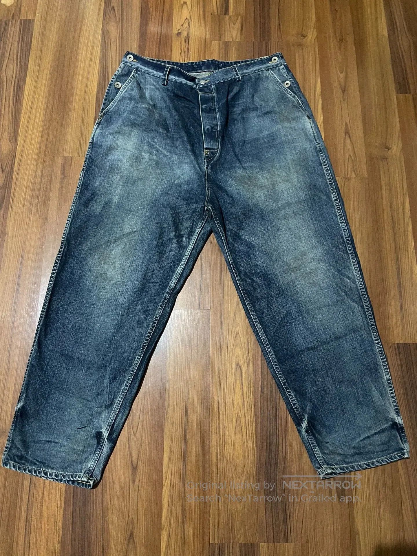 Madness MADNESS 19SS Baggy Suspender Jeans. Size US 30 / EU 46 - 1 Thumbnail