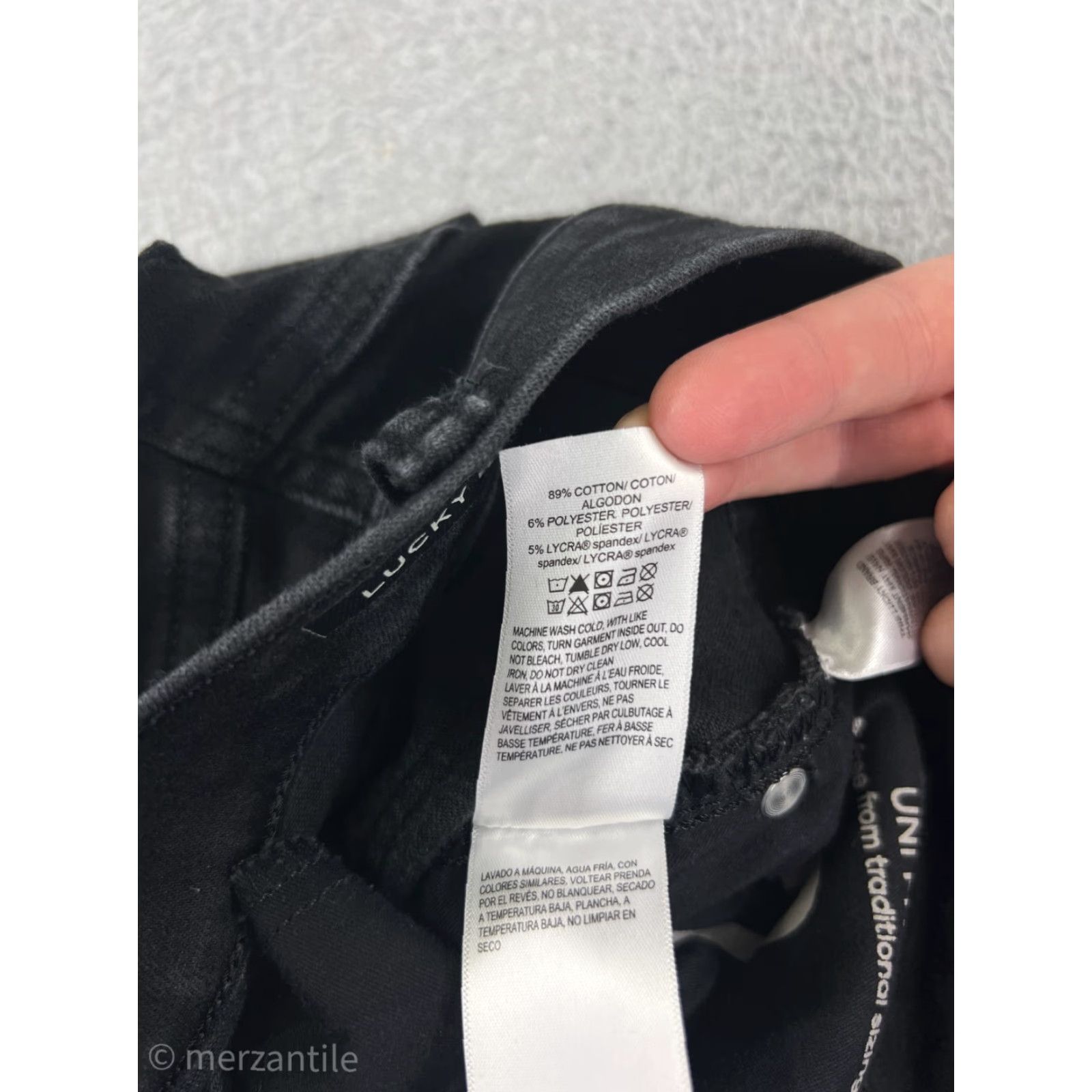 Lucky Brand Lucky Brand Jeans Womens 2 Black Denim Dark Wash Mid Rise Skinny Stretch Jeans - 30 Inseam Size 26" / US 2 / IT 38 - 5 Thumbnail