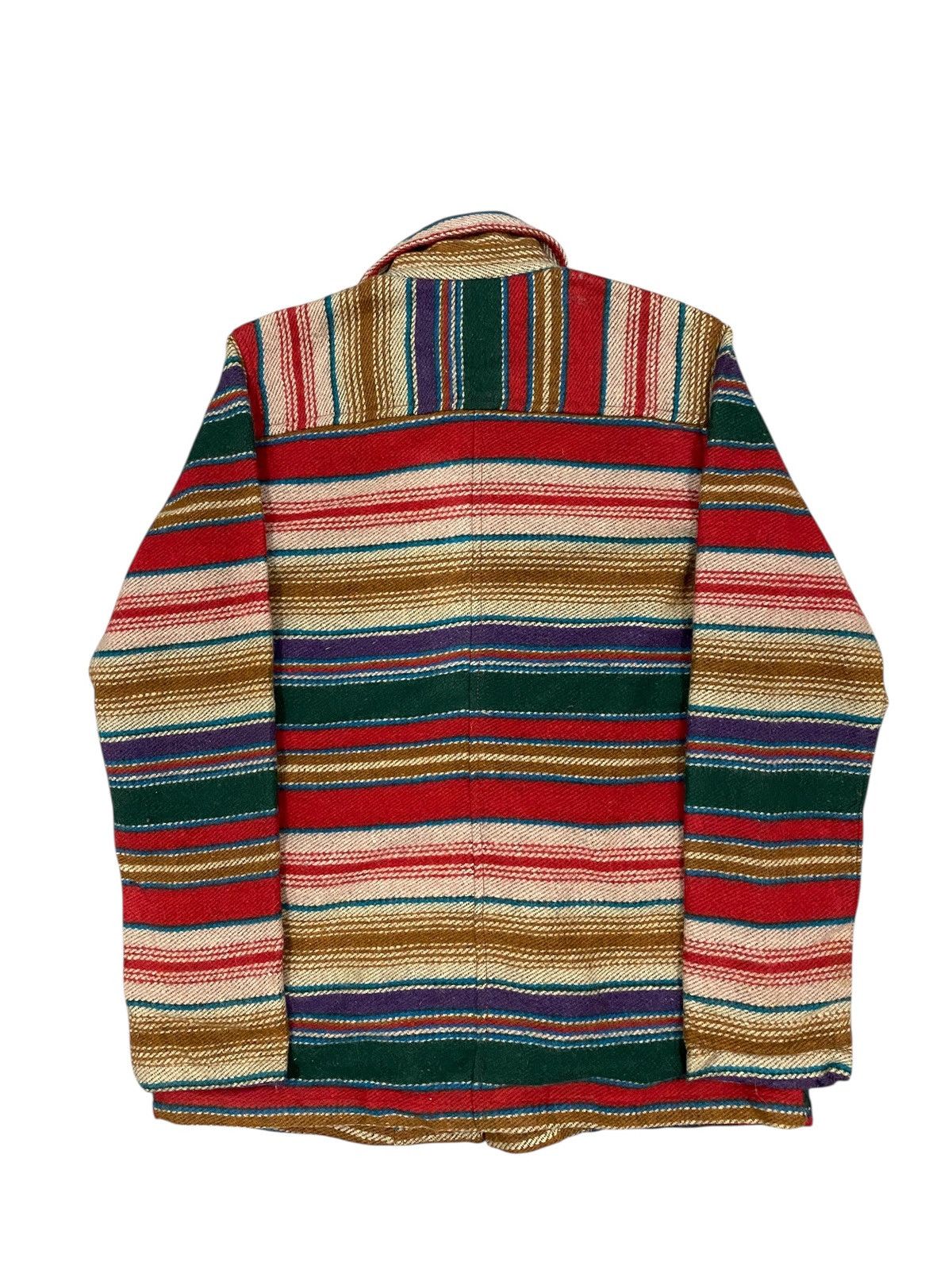 Japanese Brand Vtg Mola Wool Jacket Multicolour Button Up Size US S / EU 44-46 / 1 - 2 Thumbnail
