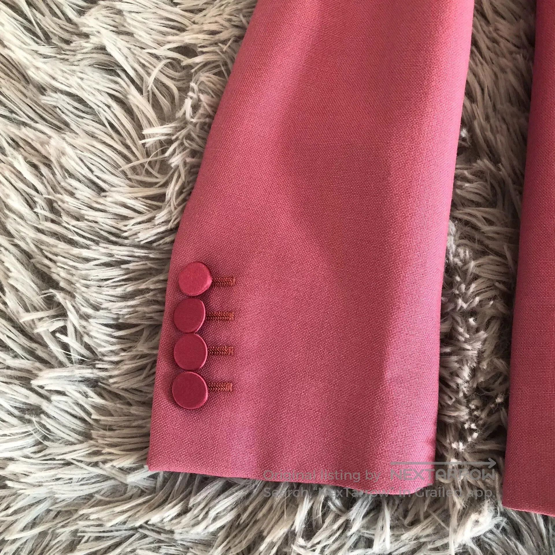 Saint Laurent Paris Saint Laurent 16SS Shawl Collar Pink Blazer. Size US S / EU 44-46 / 1 - 3 Thumbnail