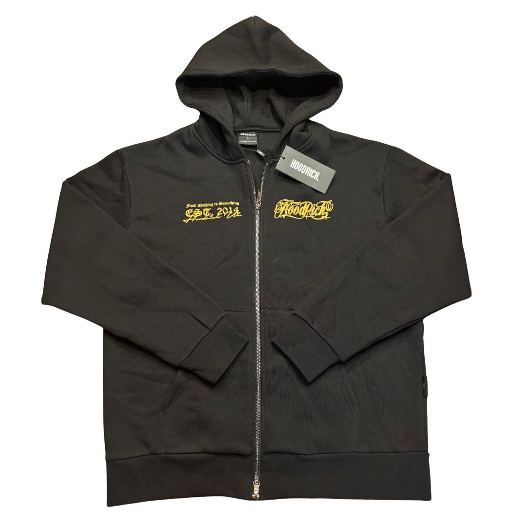 Hoodrich Hoodrich Black Zip-Up Hoodie Size US L / EU 52-54 / 3 - 1 Thumbnail