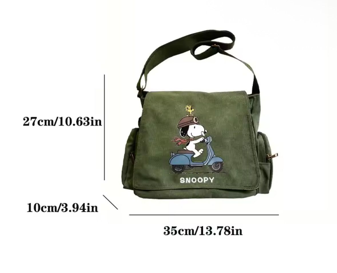 Other Work School Peanut Snoopy Shoulder Bag Large Messenger Bag Size ONE SIZE - 7 Thumbnail