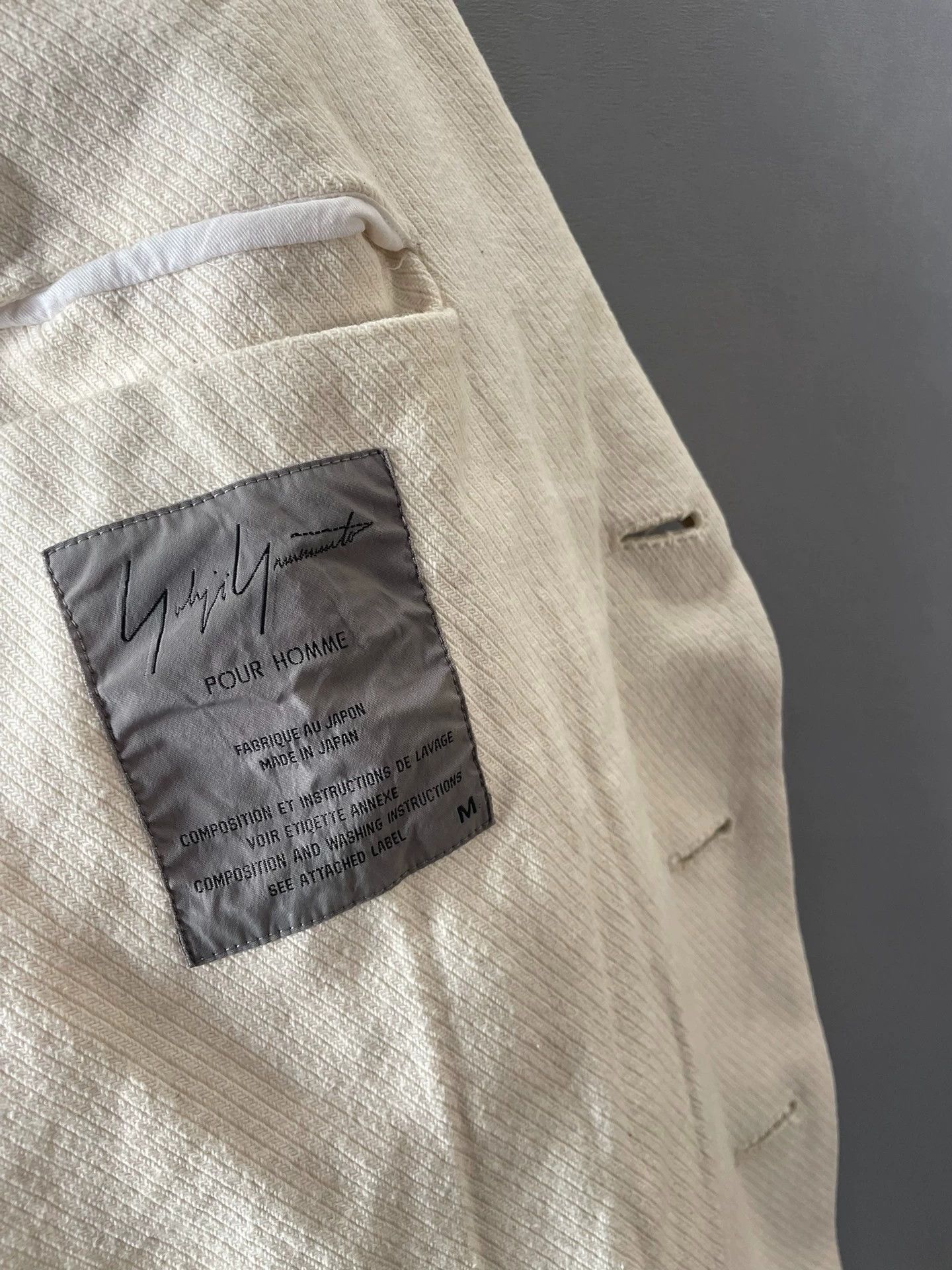 Yohji Yamamoto Yohji Yamamoto 1996SS Flower & Boy Thick Canvas Jacket M Size US M / EU 48-50 / 2 - 5 Thumbnail