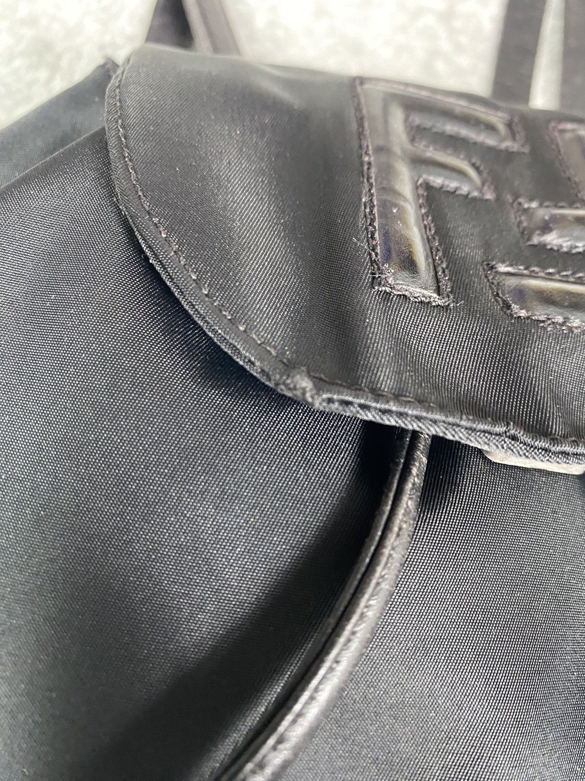 Fendi Vintage Fendi Roma Black Nylon Backpack Size ONE SIZE - 5 Thumbnail