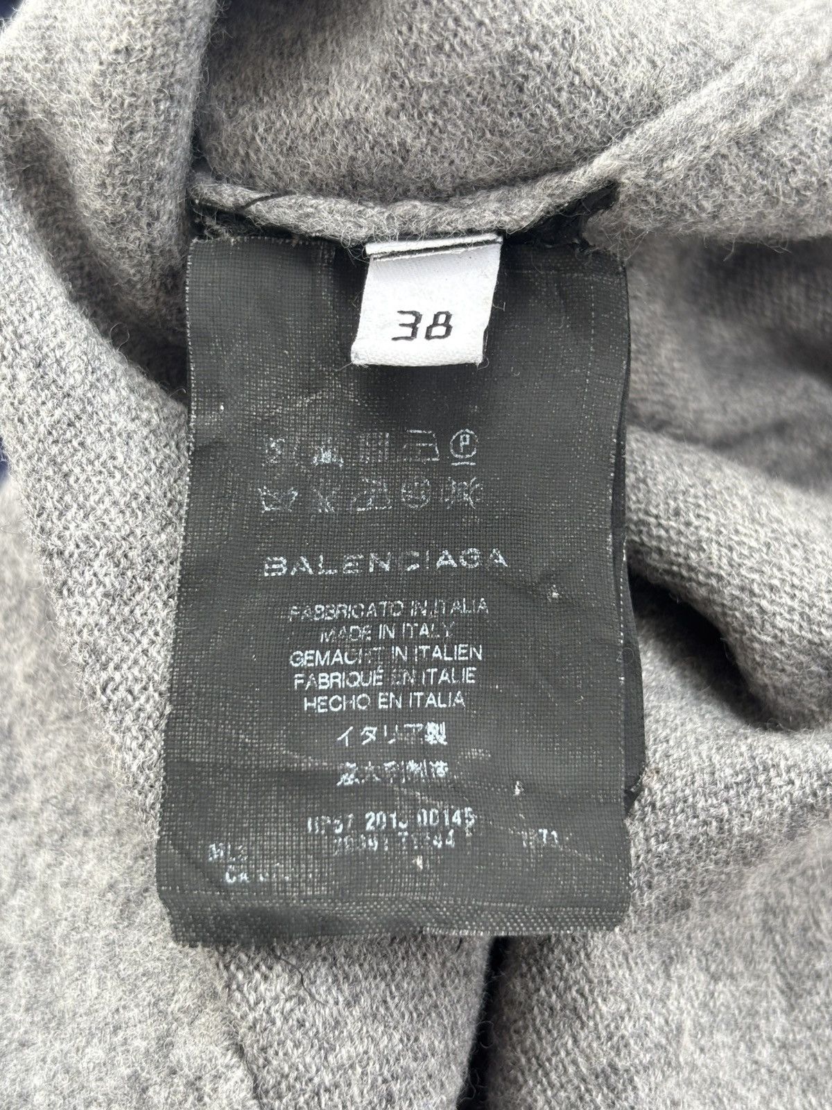 Balenciaga AW13 Two Tone Wool Sweater Size US XS / EU 42 / 0 - 4 Thumbnail