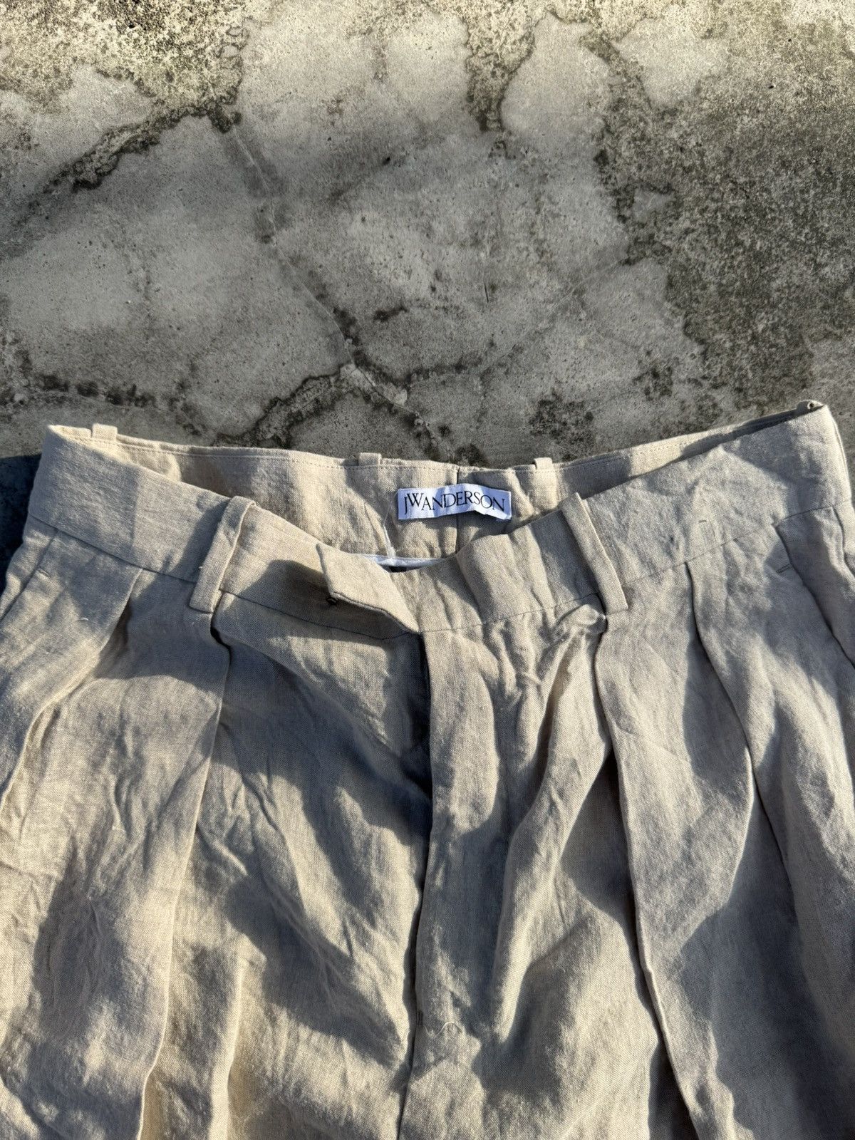 JW Anderson JW Anderson Linen Trousers 30/31 waist Size US 31 - 2 Thumbnail
