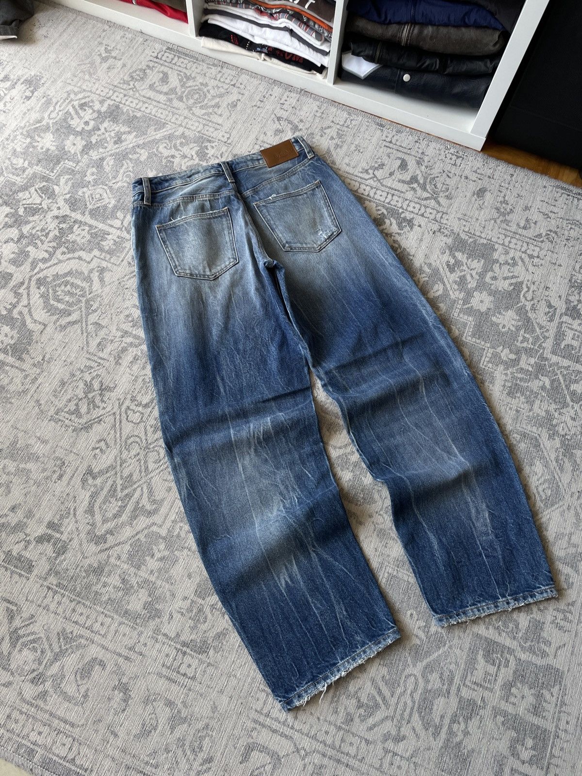 Vintage Vintage Baggy Jeans Faded Mud Washed Avant Garde Japanese Size US 32 / EU 48 - 10 Thumbnail