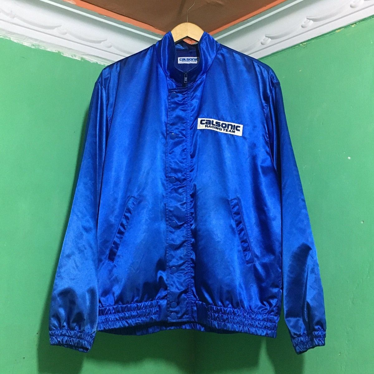 Gear for Sports × Vintage Vintage Nissan Calsonic Racing Team Jacket JDM Size US L / EU 52-54 / 3 - 4 Thumbnail