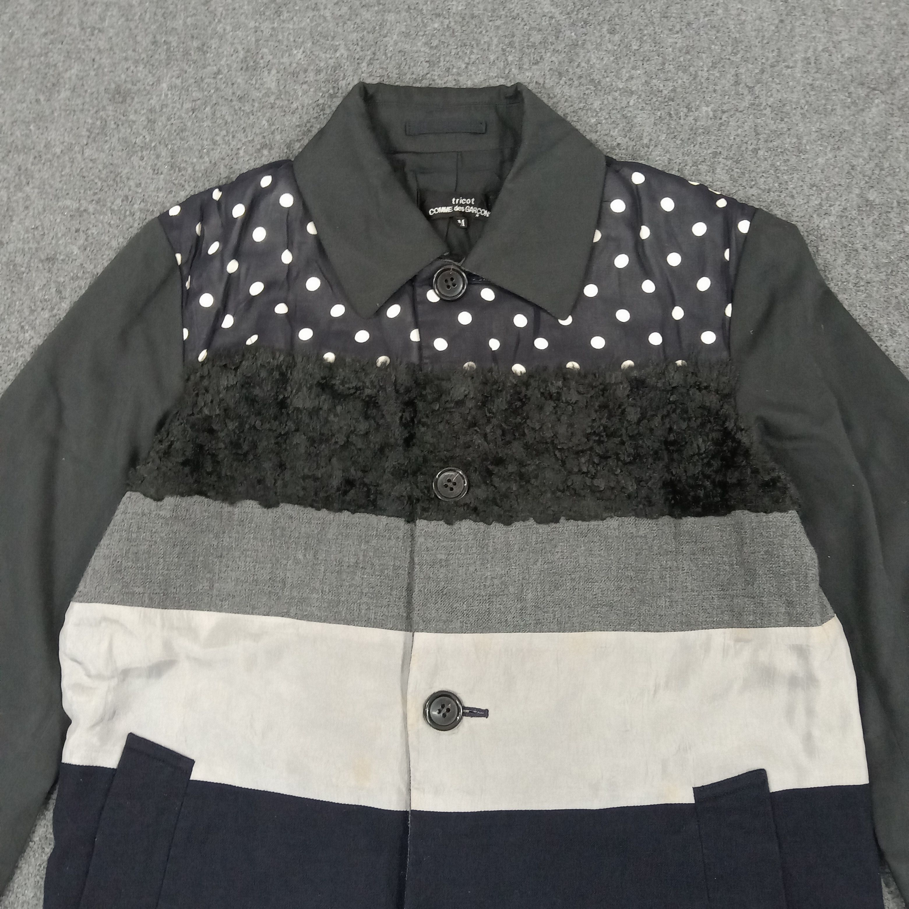 Japanese Brand × Tricot Comme des Garcons × Vintage Comme des Garcons Tricot Japanese Designer Jacket Size S / US 4 / IT 40 - 2 Thumbnail
