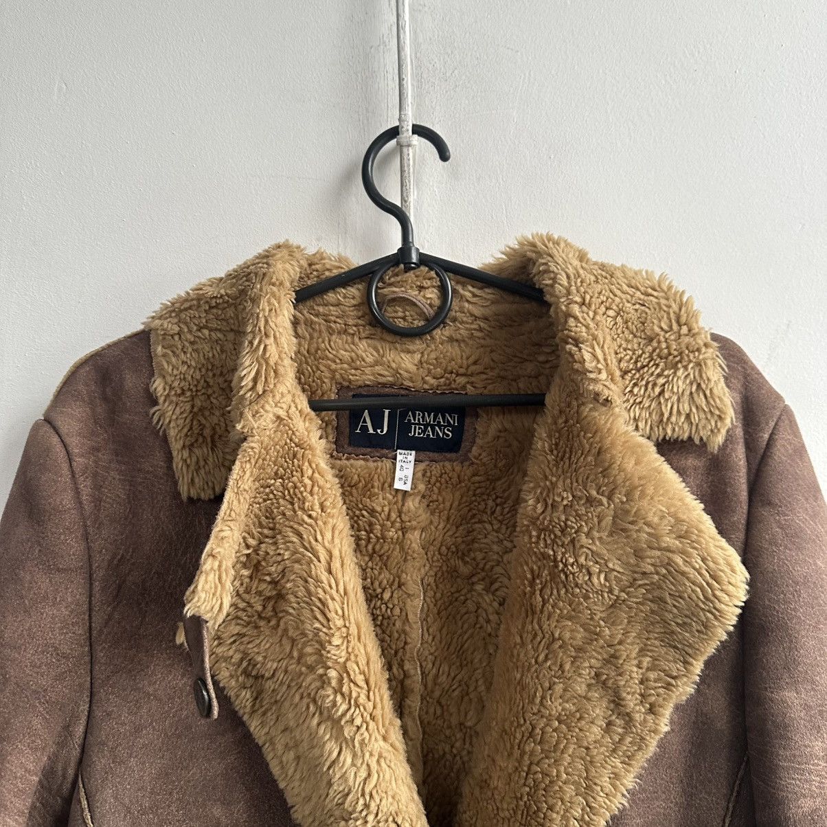 Armani Armani Jeans Suede sheepskin l Fur Faux Jacket Size S / US 4 / IT 40 - 14 Thumbnail