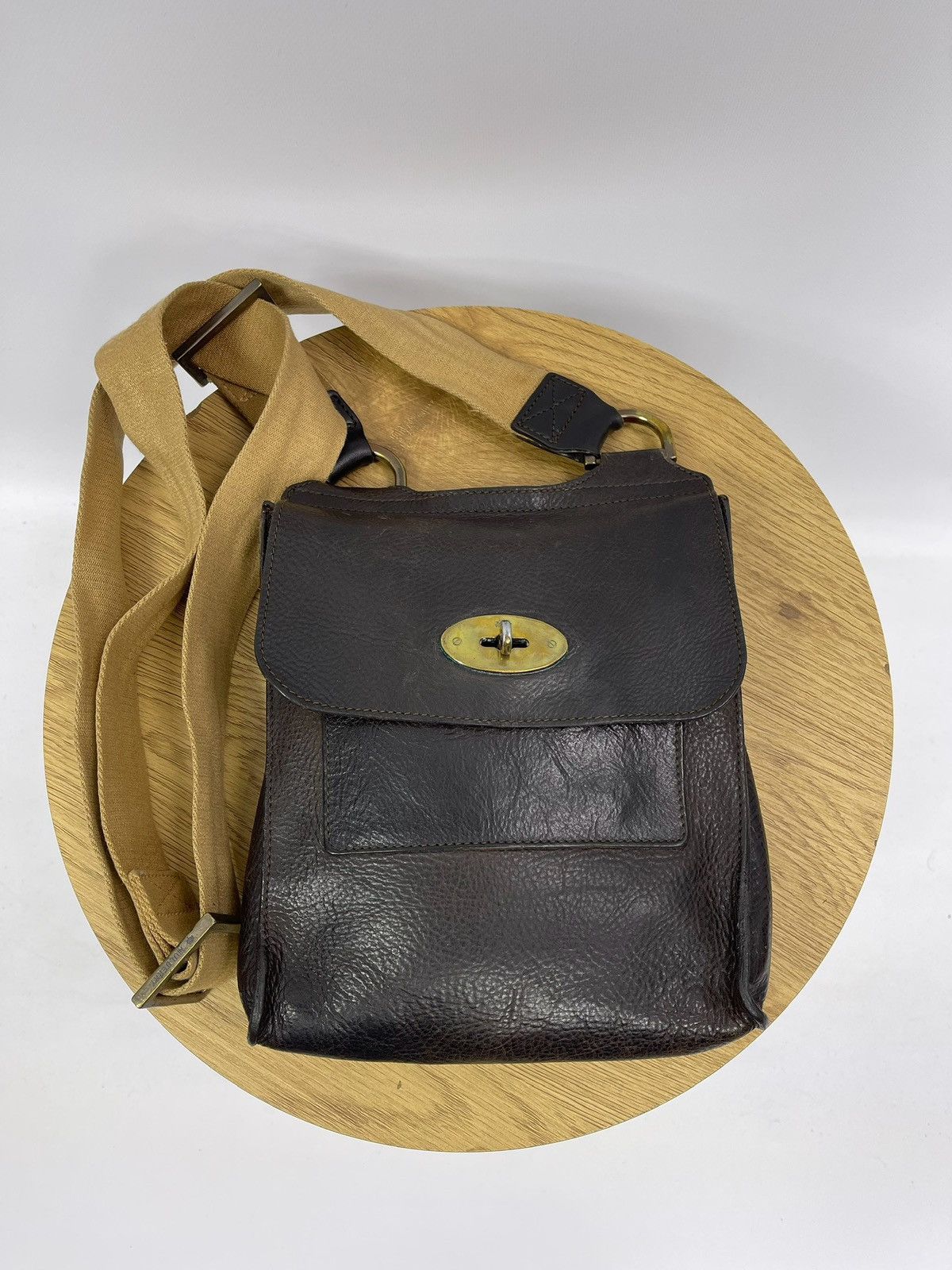 Mulberry Mulberry Anthony Vintage Leather Crossbody Bag Black Small Size ONE SIZE - 1 Thumbnail