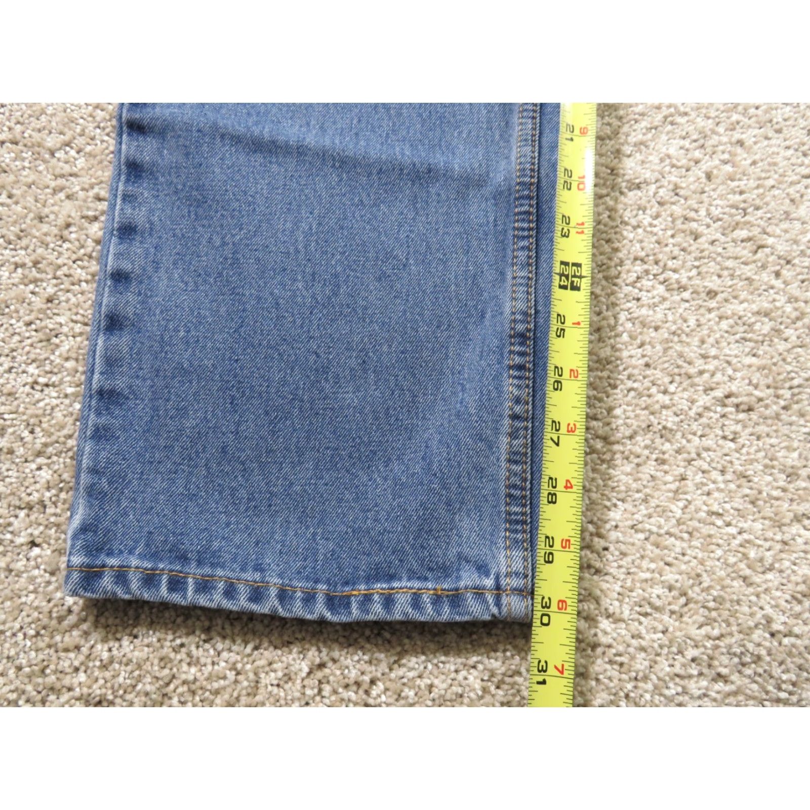 Levi's VINTAGE Levi's 550 Jeans Denim Straight Regular Fit 35x30 Blue Men Size US 35 - 4 Thumbnail