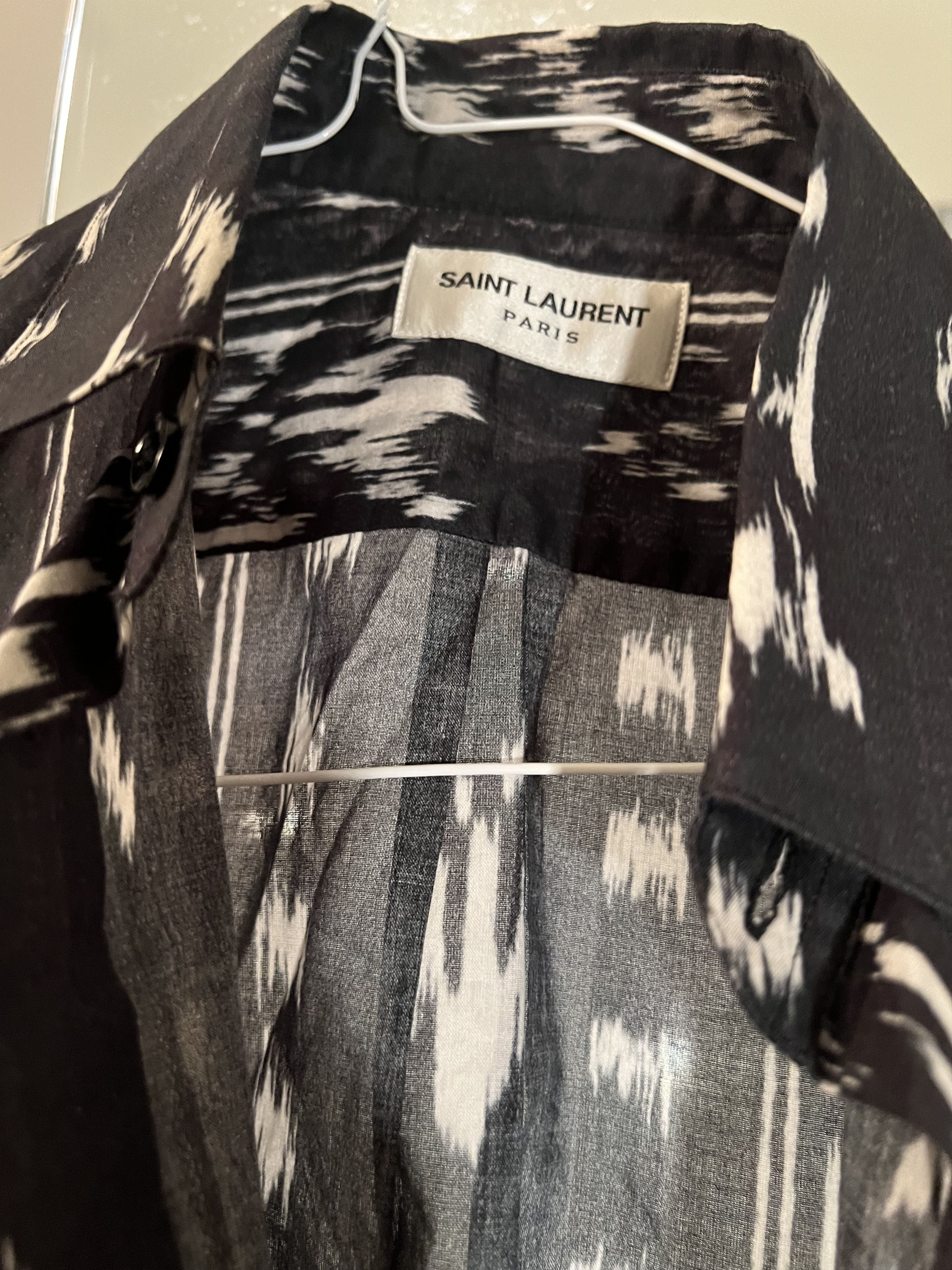 Saint Laurent Paris Pattern Short Sleeve - sz 37 Size US XS / EU 42 / 0 - 3 Thumbnail