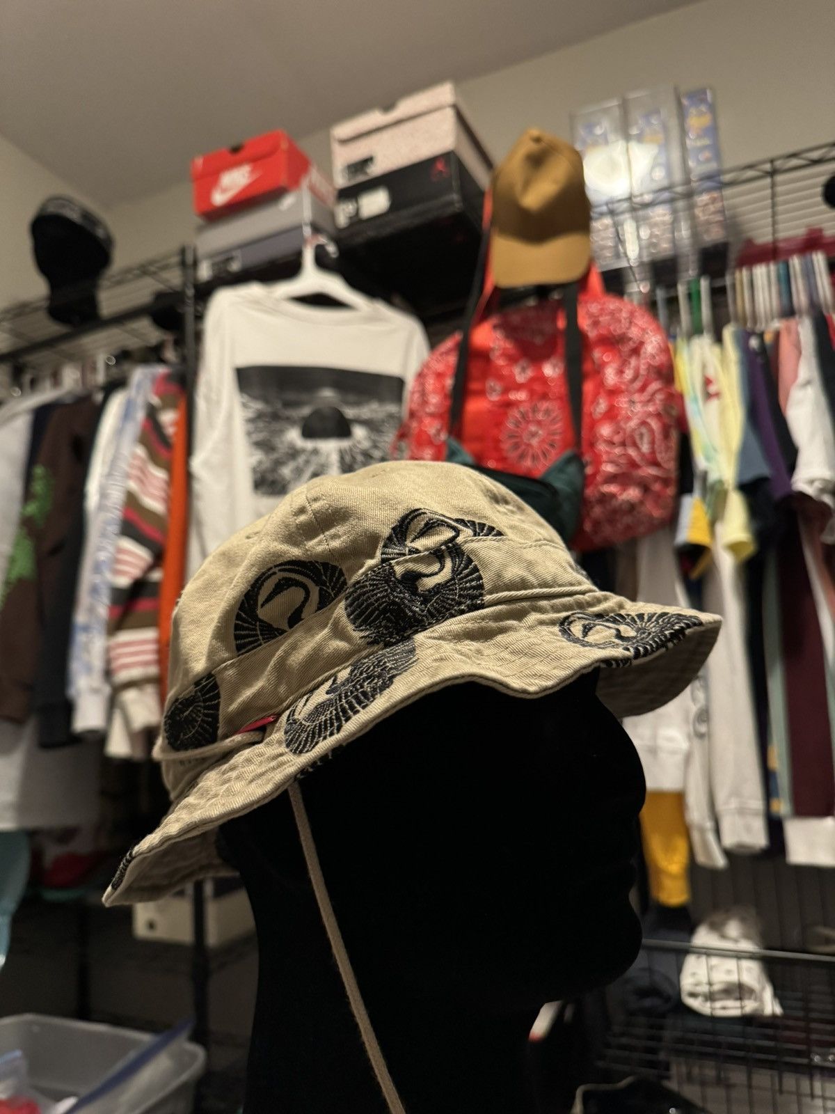Sasquatchfabrix × Supreme Supreme Sasquatchfabrix Khaki Crane Crusher Bucket Hat Size ONE SIZE - 6 Thumbnail