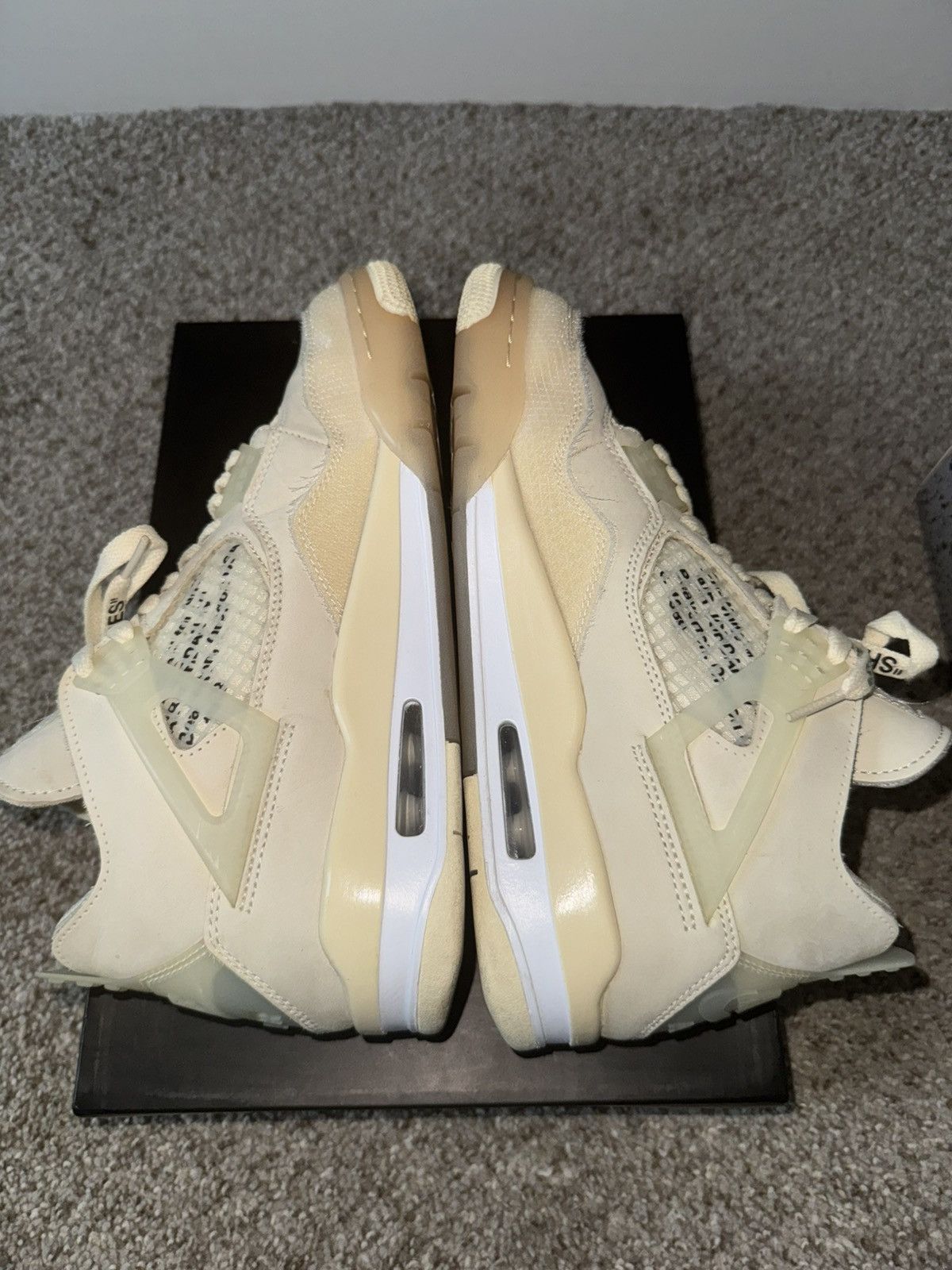 Off-White Off White Air Jordon 4 Retro Size US 9 / IT 39 - 4 Thumbnail