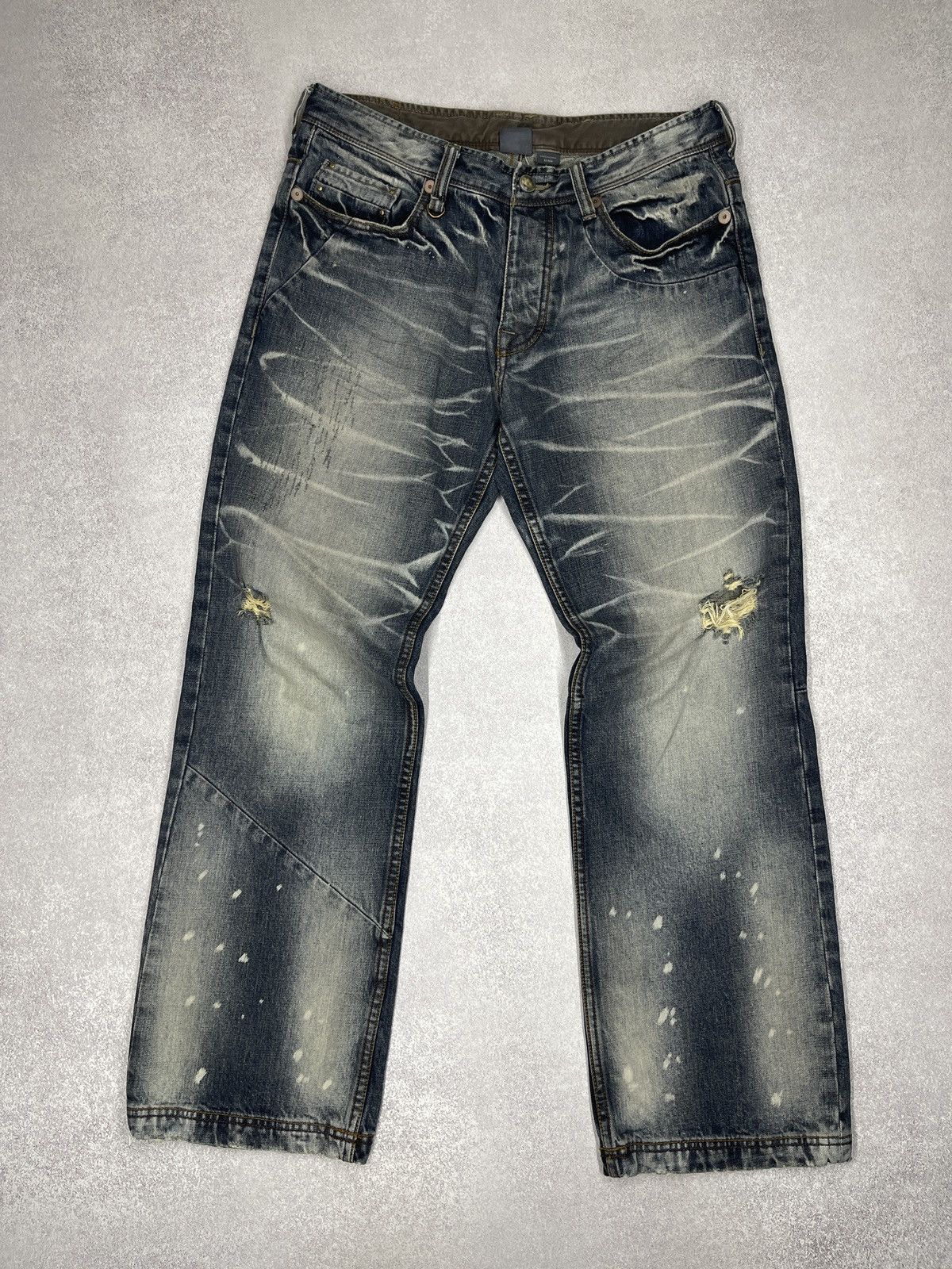 Armani Exchange Mens Armani Exchange Denim Jeans Eagle Logo Embroidered Size US 32 / EU 48 - 7 Thumbnail