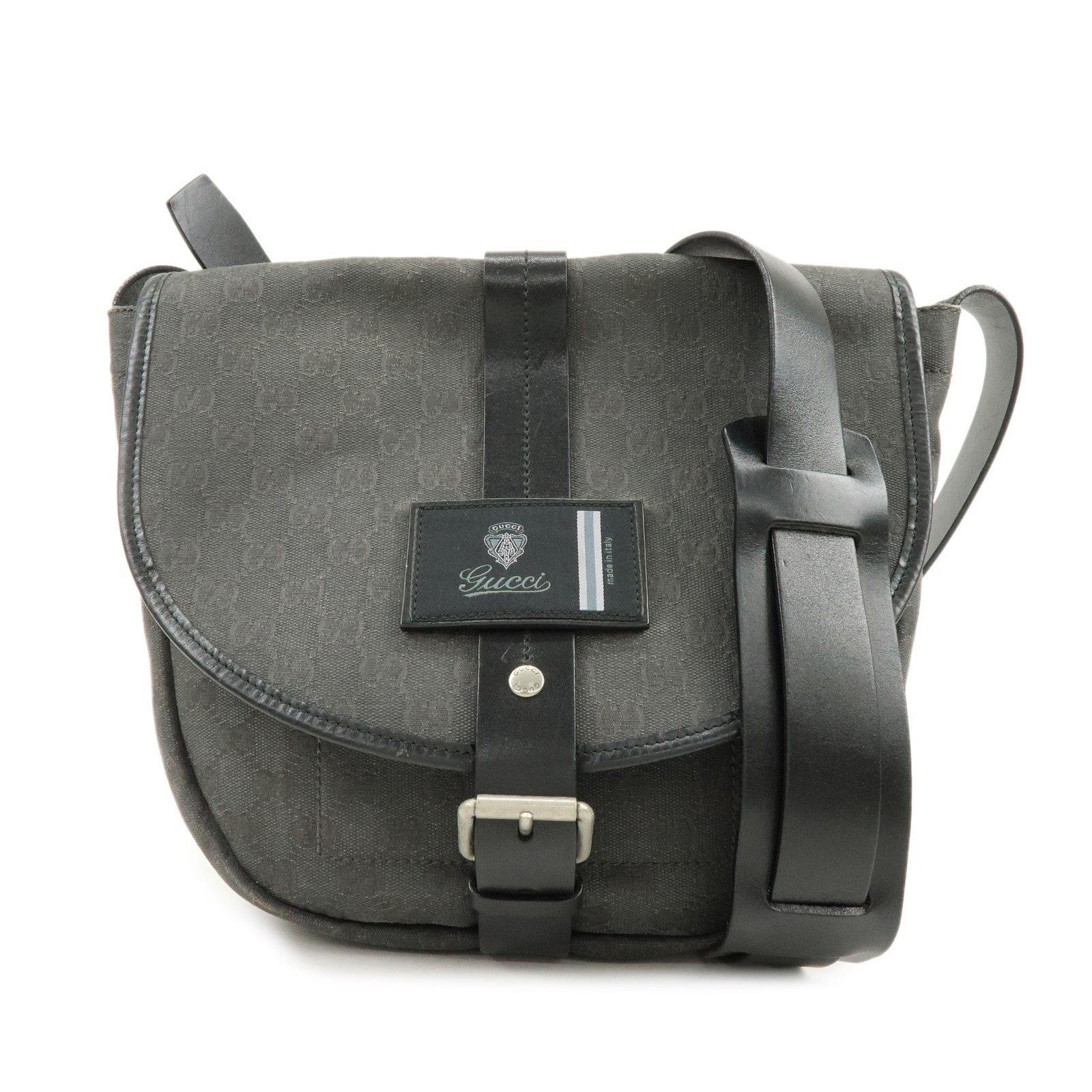 Gucci Gucci GG Supreme Shoulder Bag Black Size ONE SIZE - 1 Thumbnail