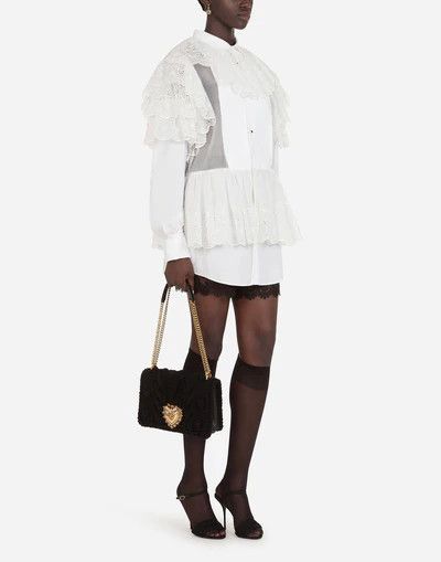 Dolce & Gabbana o1y0925 Lace Shirt in White Size XS / US 0-2 / IT 36-38 - 5 Thumbnail