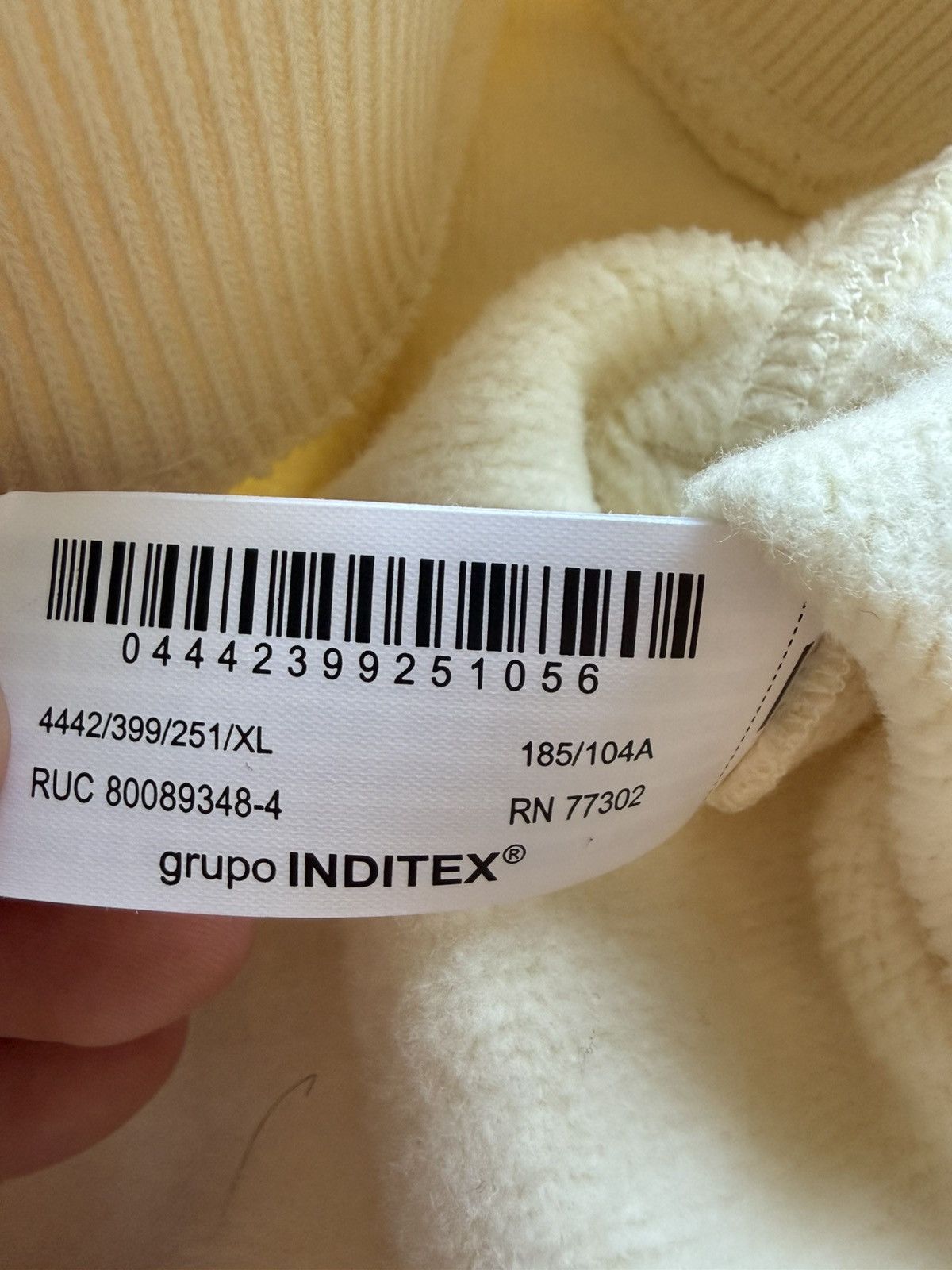 Zara Zara Cream Full-Zip Mock Neck Sweater Size XL🔥 Size US XL / EU 56 / 4 - 5 Thumbnail