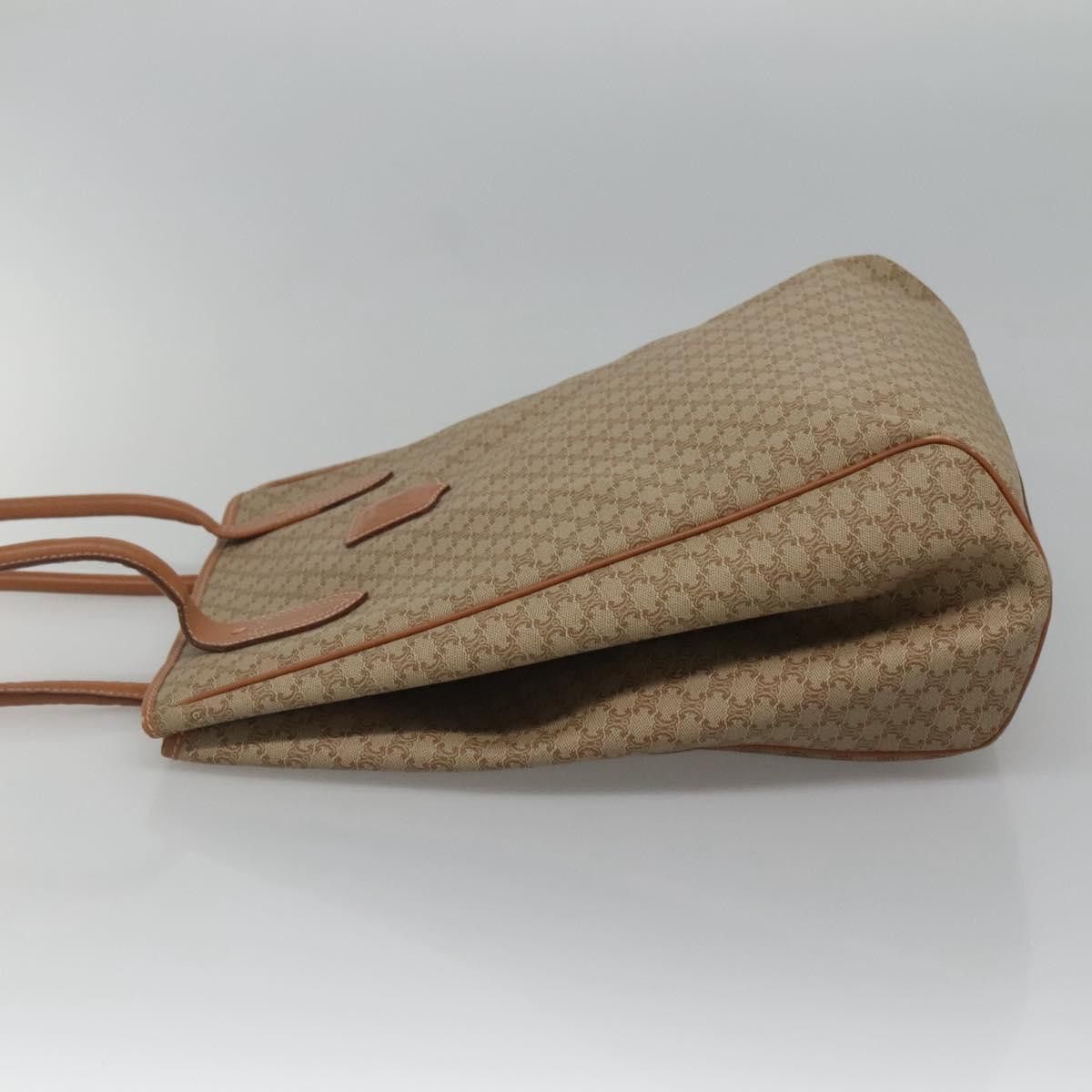 Celine CELINE Macadam Canvas Tote Bag Pvc Beige Gold Size ONE SIZE - 4 Thumbnail