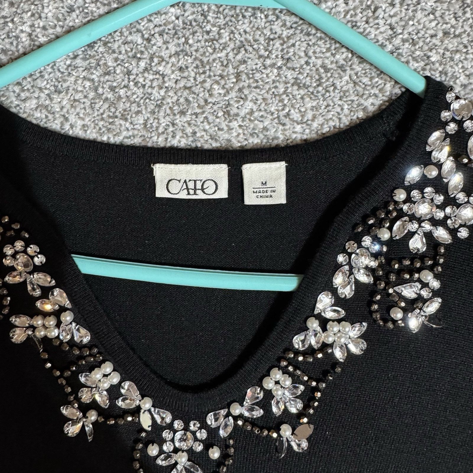 Other Vintage Y2K Top Womens M Beaded Embellished Feminine Chic Size M / US 6-8 / IT 42-44 - 4 Thumbnail