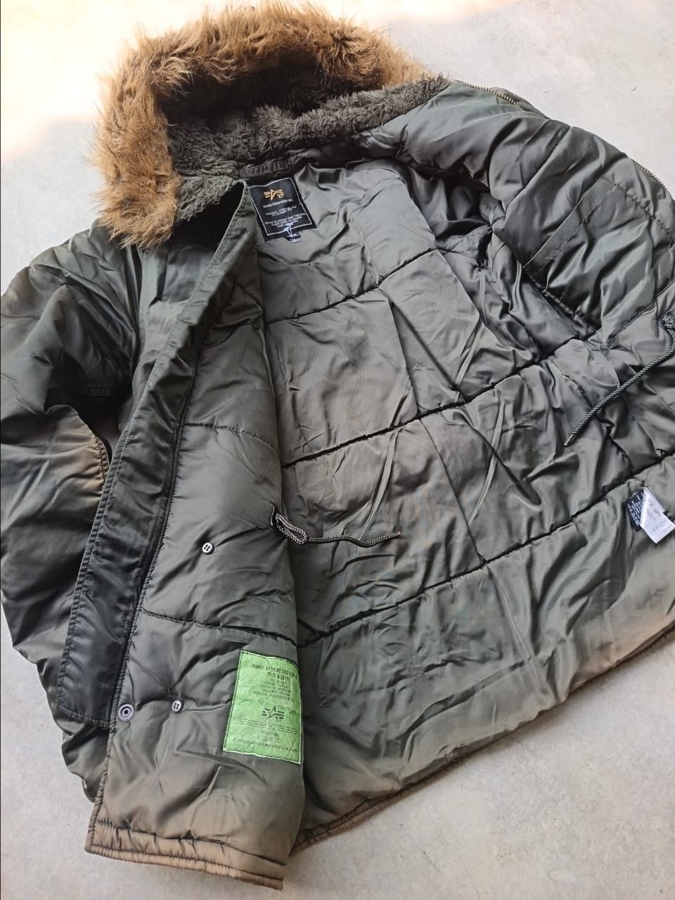 Alpha Industries × Vintage Alpha industries parka winter jacket Size US L / EU 52-54 / 3 - 11 Thumbnail