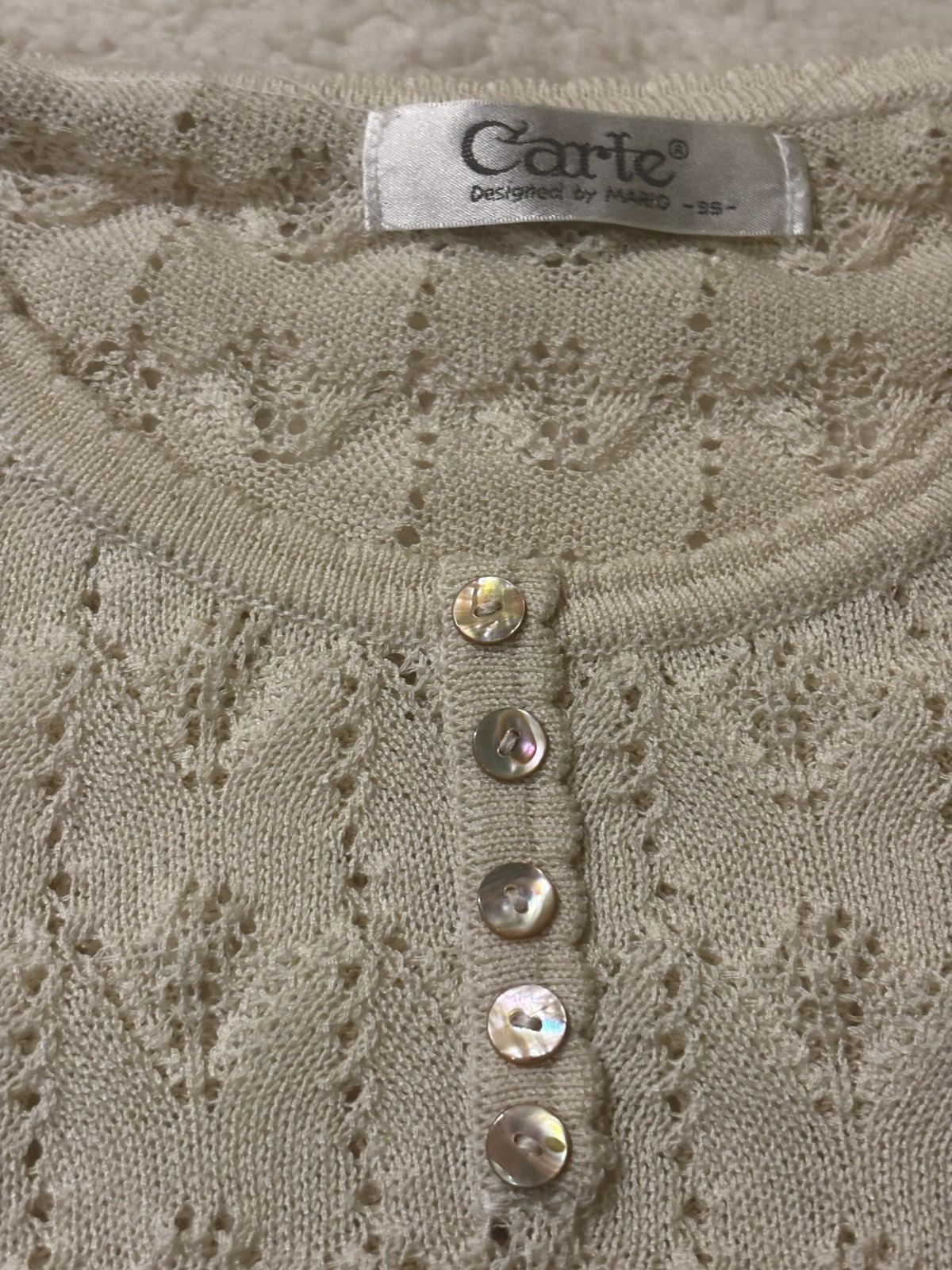Other Cream colored knit top1977 Size L / US 10 / IT 46 - 3 Thumbnail