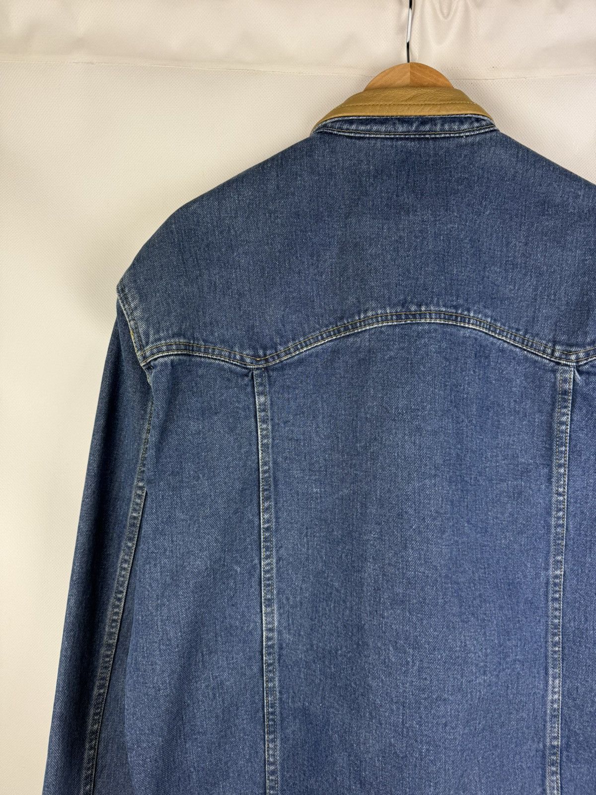 Other Schaefer Outfitter Denim Leather Collar Trucker Jacket Size US XL / EU 56 / 4 - 15 Thumbnail