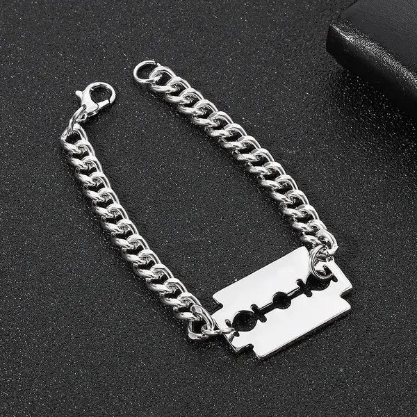 Designer Chain Bracelet Razor Size ONE SIZE - 3 Thumbnail