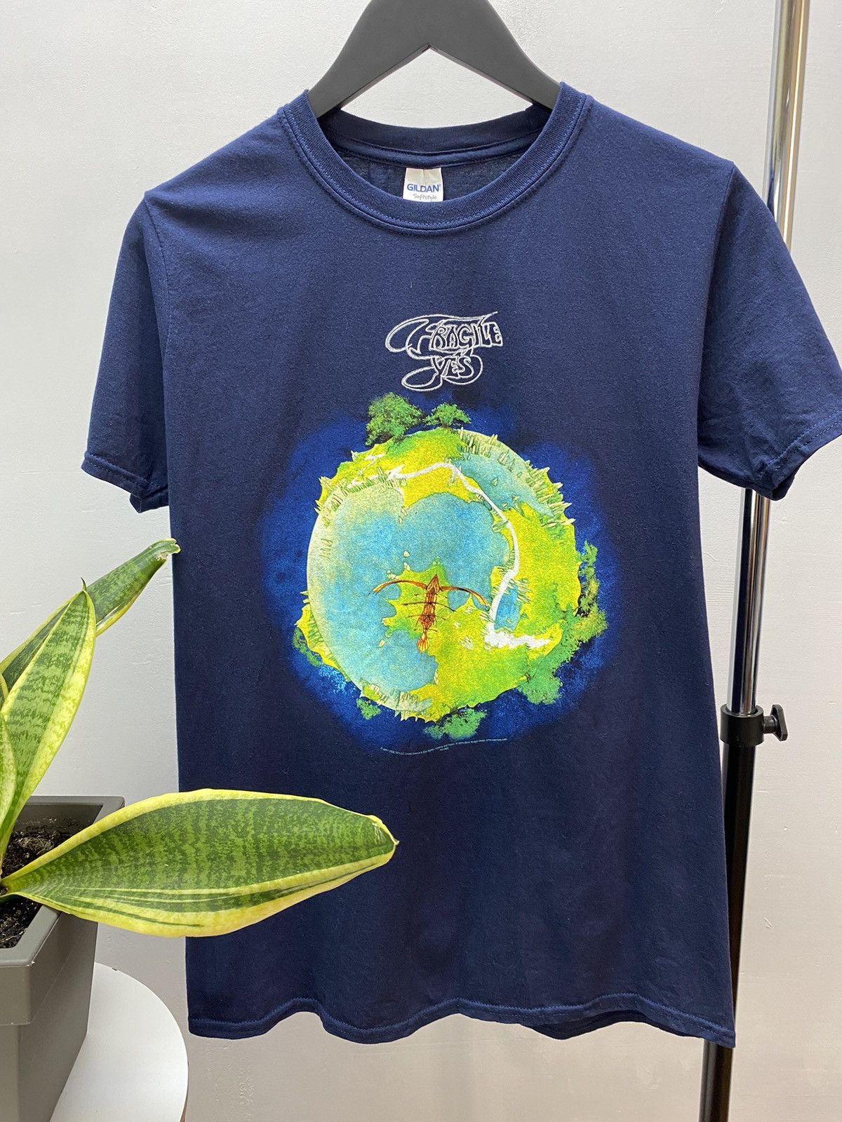 Band Tees × Vintage Yes Band T Shirt Fragile Album Promo Men’s M Navy Size US M / EU 48-50 / 2 - 5 Thumbnail