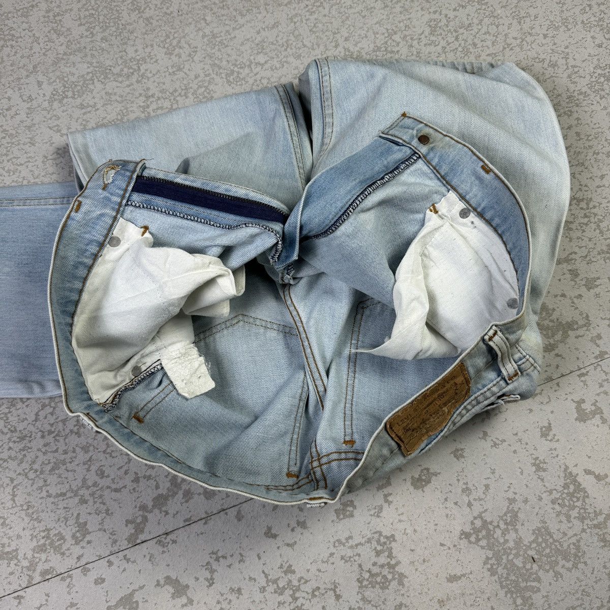 Levi's 💥Vintage 70s Levis 515 Sick Light Blue Denim Pant Size US 32 / EU 48 - 13 Thumbnail