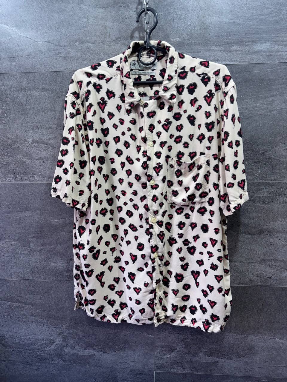 Allsaints Allsaints Romansu Heart Print Short Sleeve Shirt Size US S / EU 44-46 / 1 - 1 Thumbnail