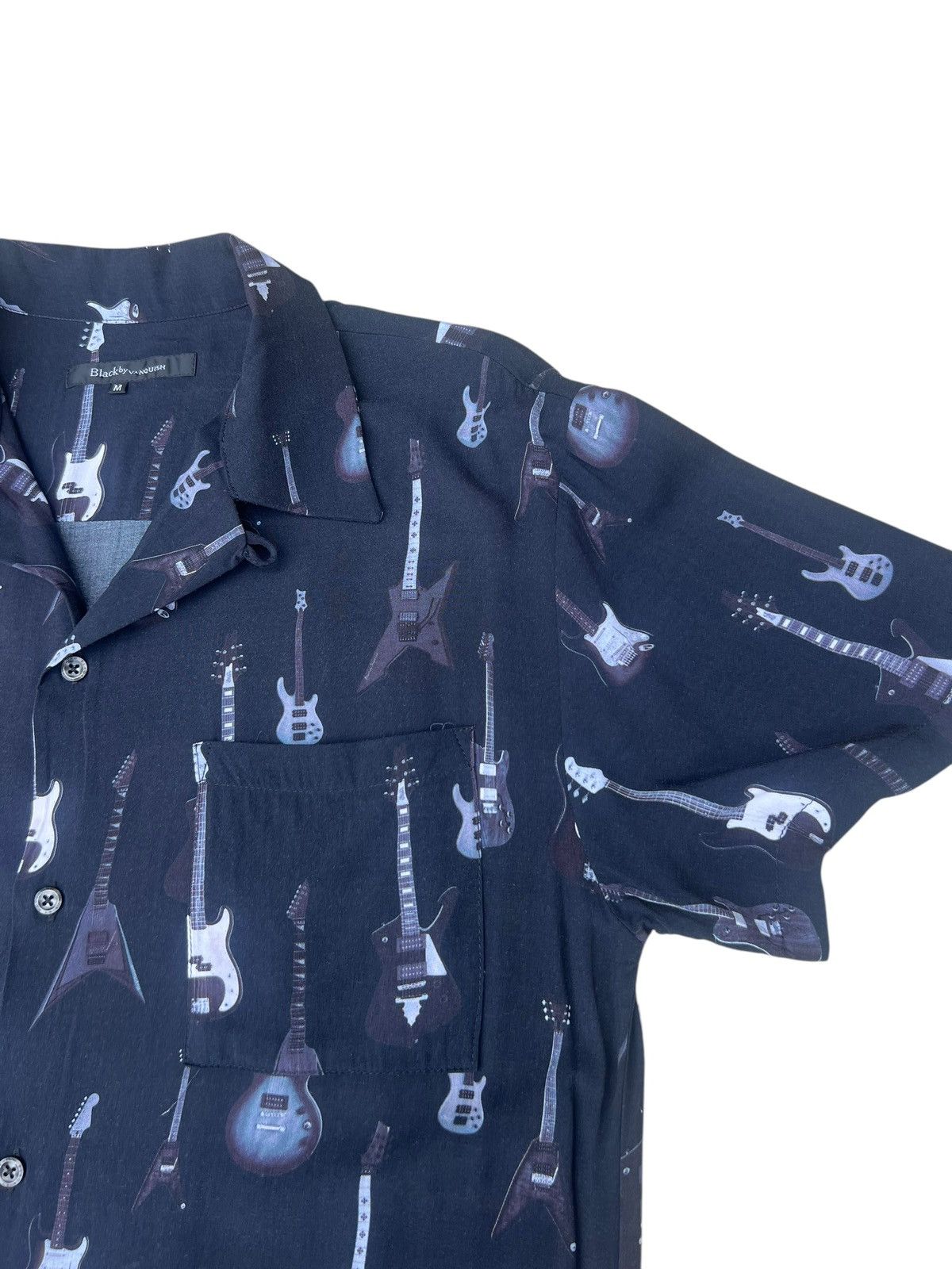 Vanquish Black Vanquish Guitars Collection 100% Rayon Hawaiian Shirt Size US M / EU 48-50 / 2 - 8 Thumbnail