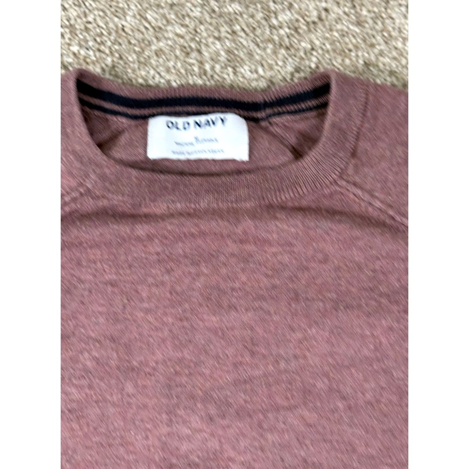 Old Navy Old Navy Sweater Mens Pullover Crew Neck Red M Regular Knit Lightweight Casual Formal Travel Workwear - Size US M / EU 48-50 / 2 - 3 Thumbnail