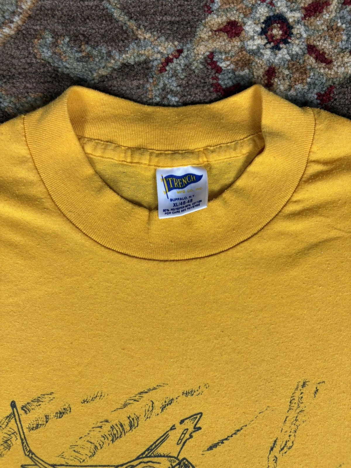 American Trench × Vintage Vintage 1980s flight school Tshirt Size US XL / EU 56 / 4 - 7 Thumbnail