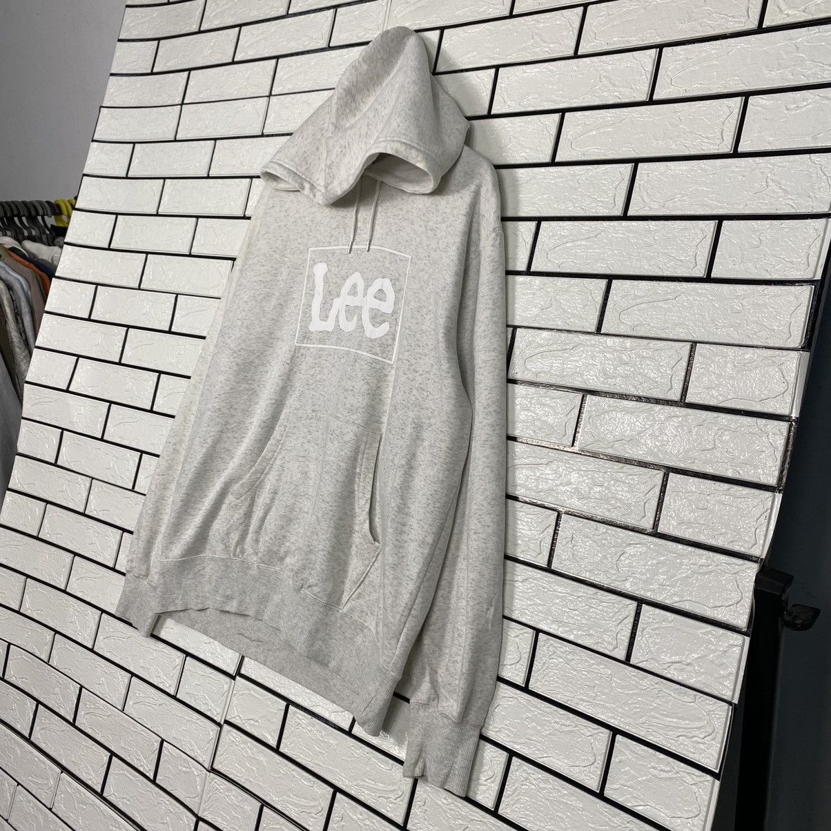 Lee 📌Vintage Hoodie Pull Over Lee Box Logo Centre Size US L / EU 52-54 / 3 - 3 Thumbnail