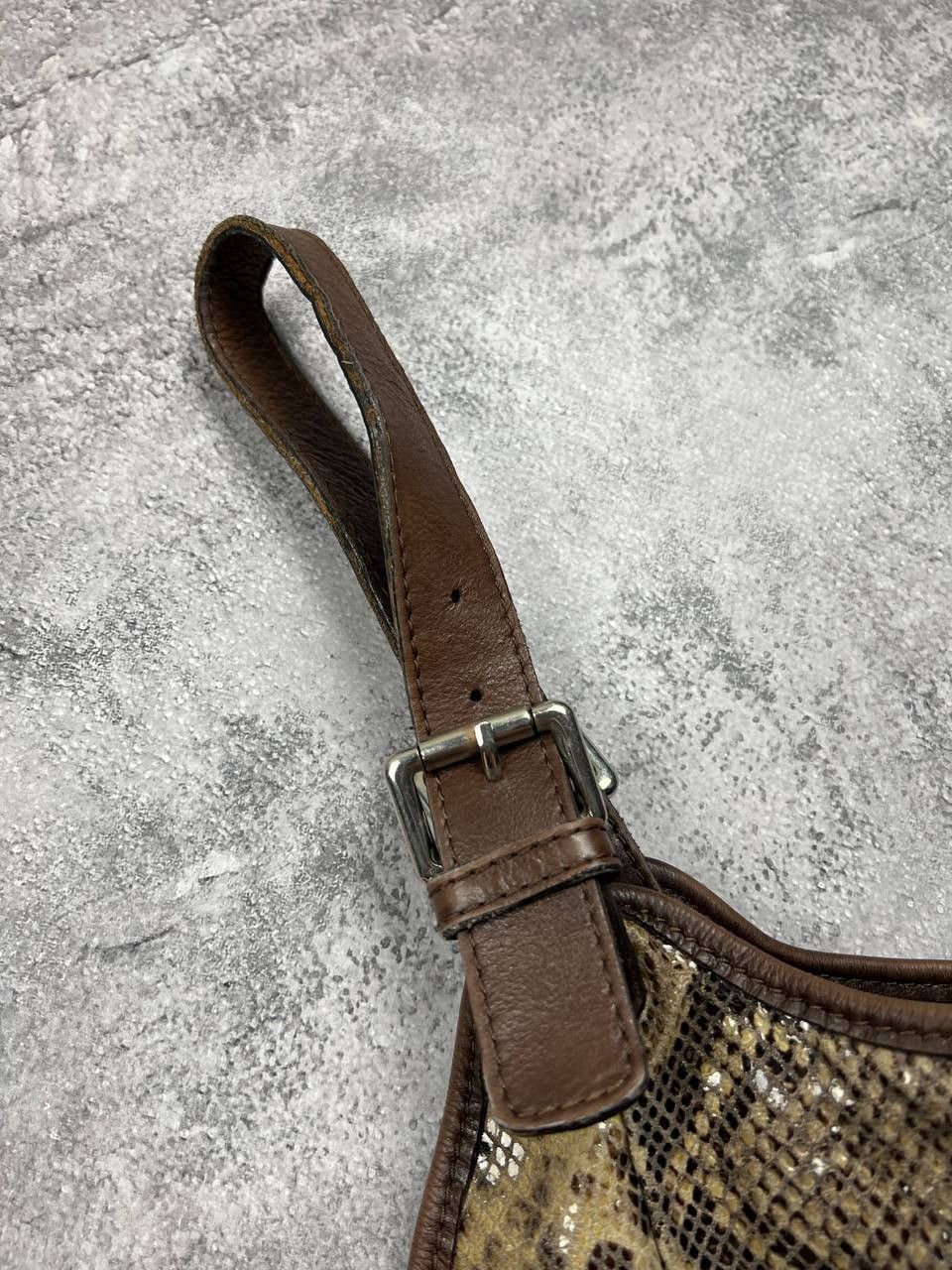 Vintage Vintage Leather Snake Skin Tote Bags Avant-Garde Size ONE SIZE - 9 Thumbnail