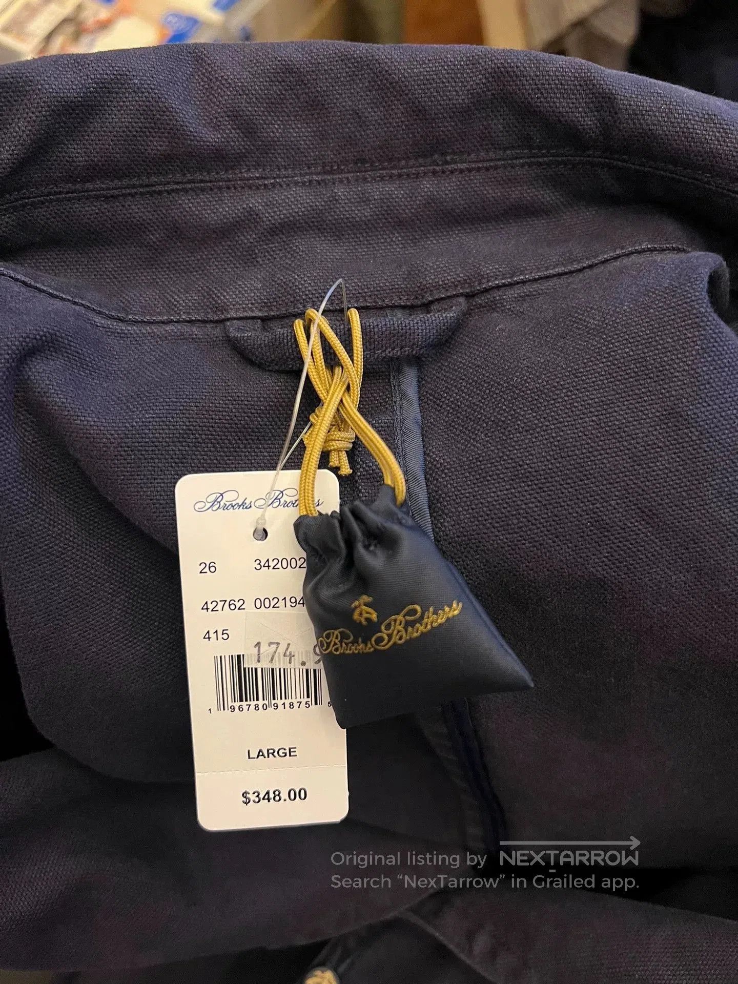 Brooks Brothers Brooks Brothers Navy 740 Trench Coat L. Size US L / EU 52-54 / 3 - 3 Thumbnail