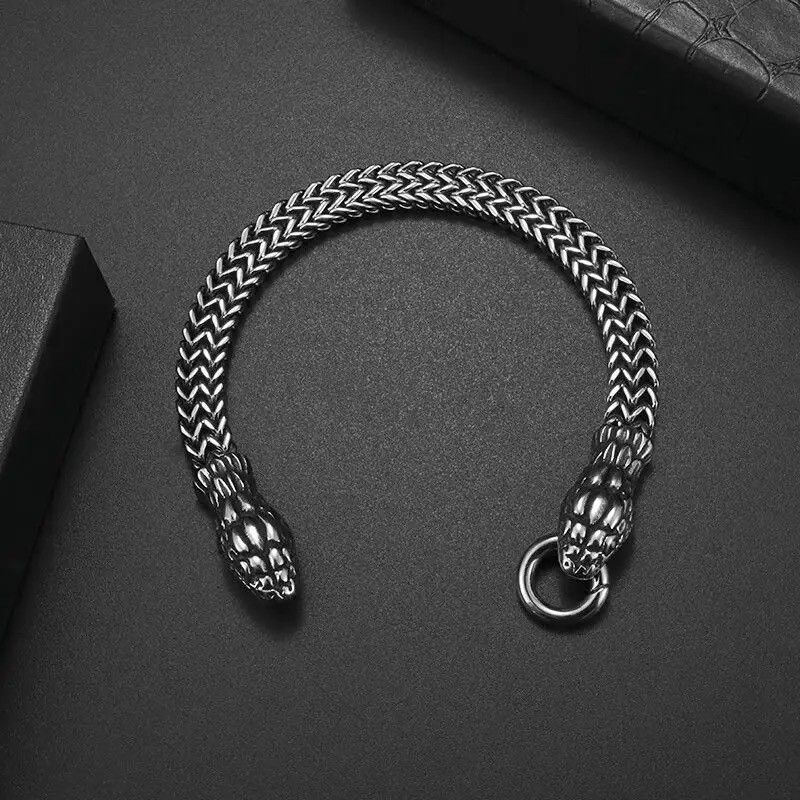 Jewelry Gothic Punk Rock Style Snake Bracelet Chain Size ONE SIZE - 2 Thumbnail