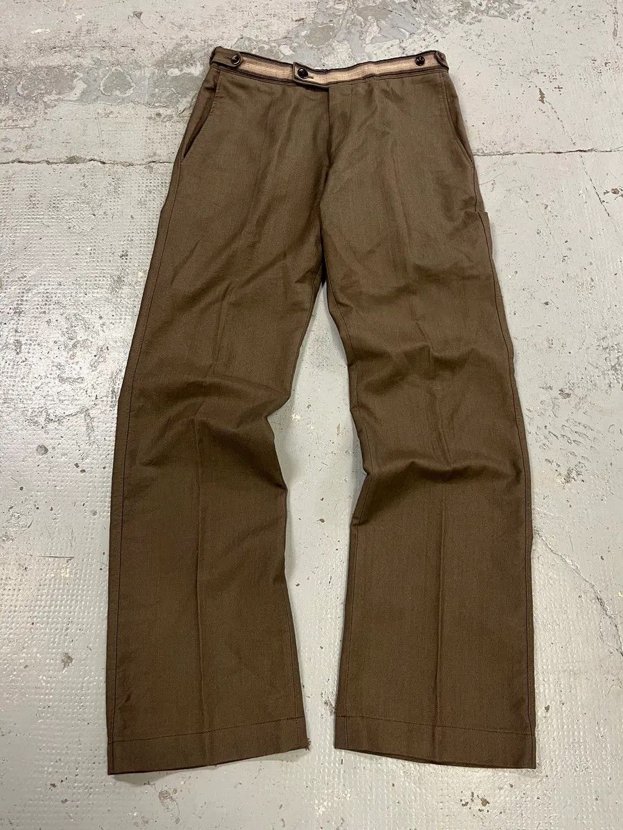 Dries Van Noten Dries Van Noten Brown Straight Pants Size US 30 / EU 46 - 1 Thumbnail