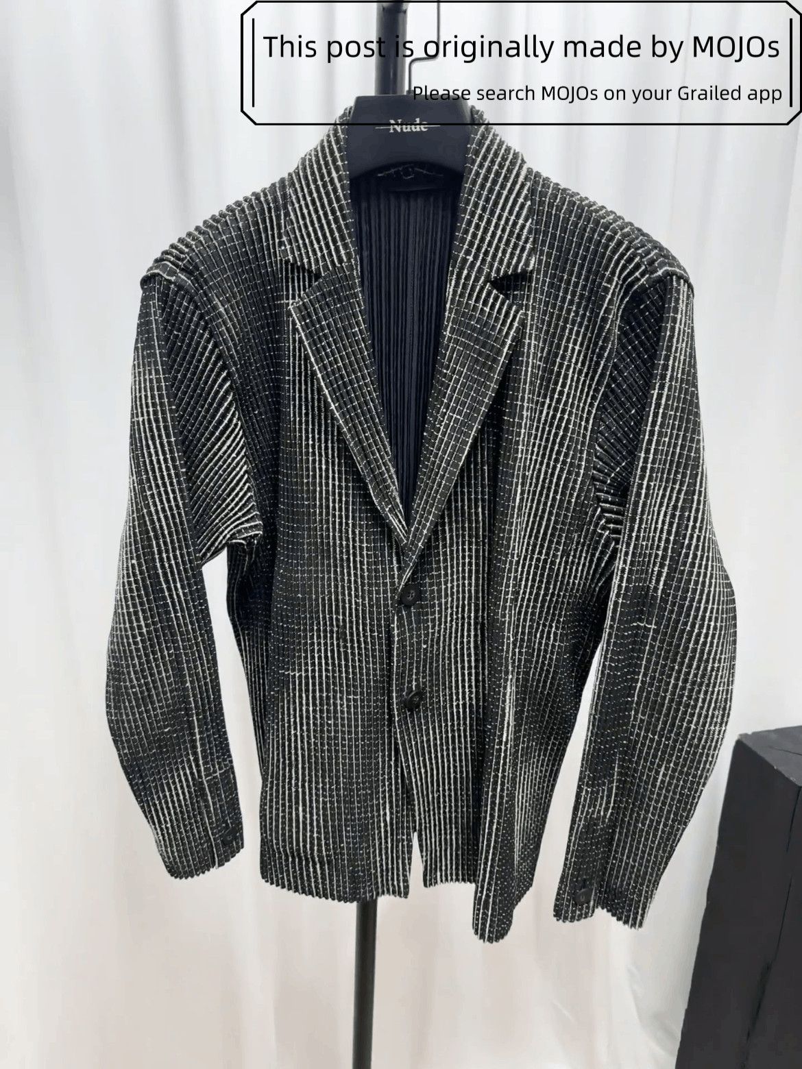Sz 1 Issey Miyake Homme Plisse Black Dye Jacket
