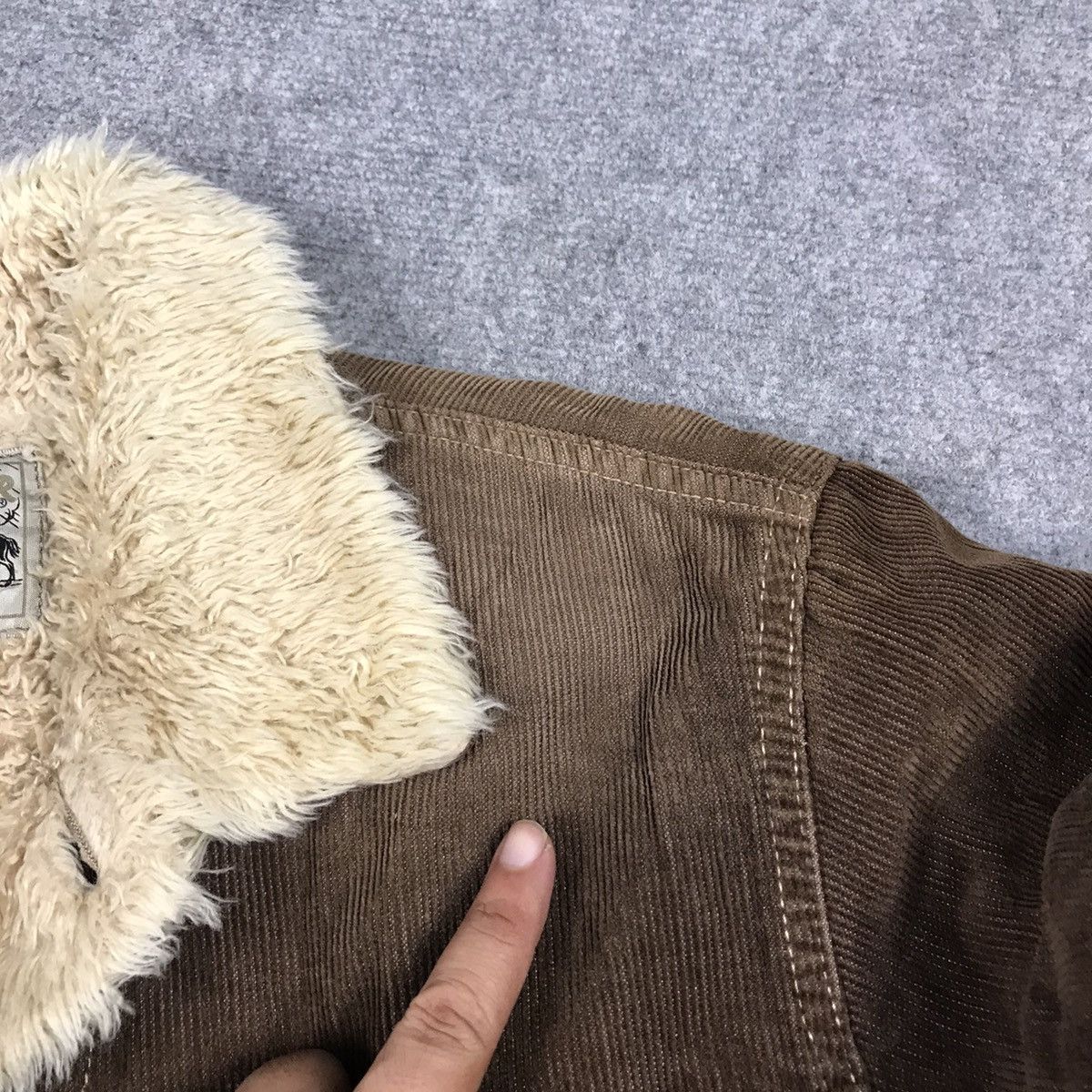 Japanese Brand × Lee LEE CORDUROY SHERPA BUTTON SUNFADED JACKET Size US S / EU 44-46 / 1 - 7 Thumbnail