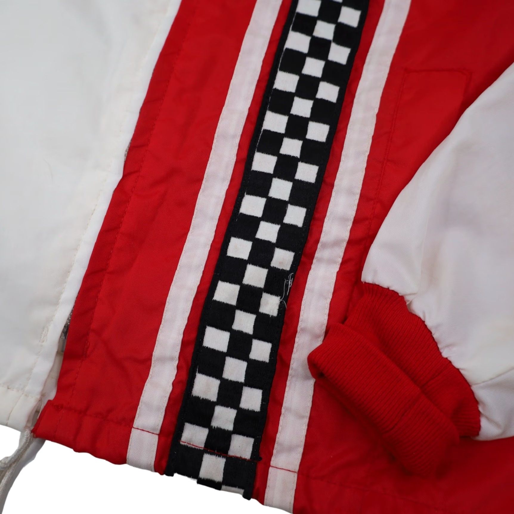 Greats VINTAGE Great Lakes Jacket Checkered Racing Windbreaker Nylon White L Men Regular Size Jacket Size US L / EU 52-54 / 3 - 5 Thumbnail