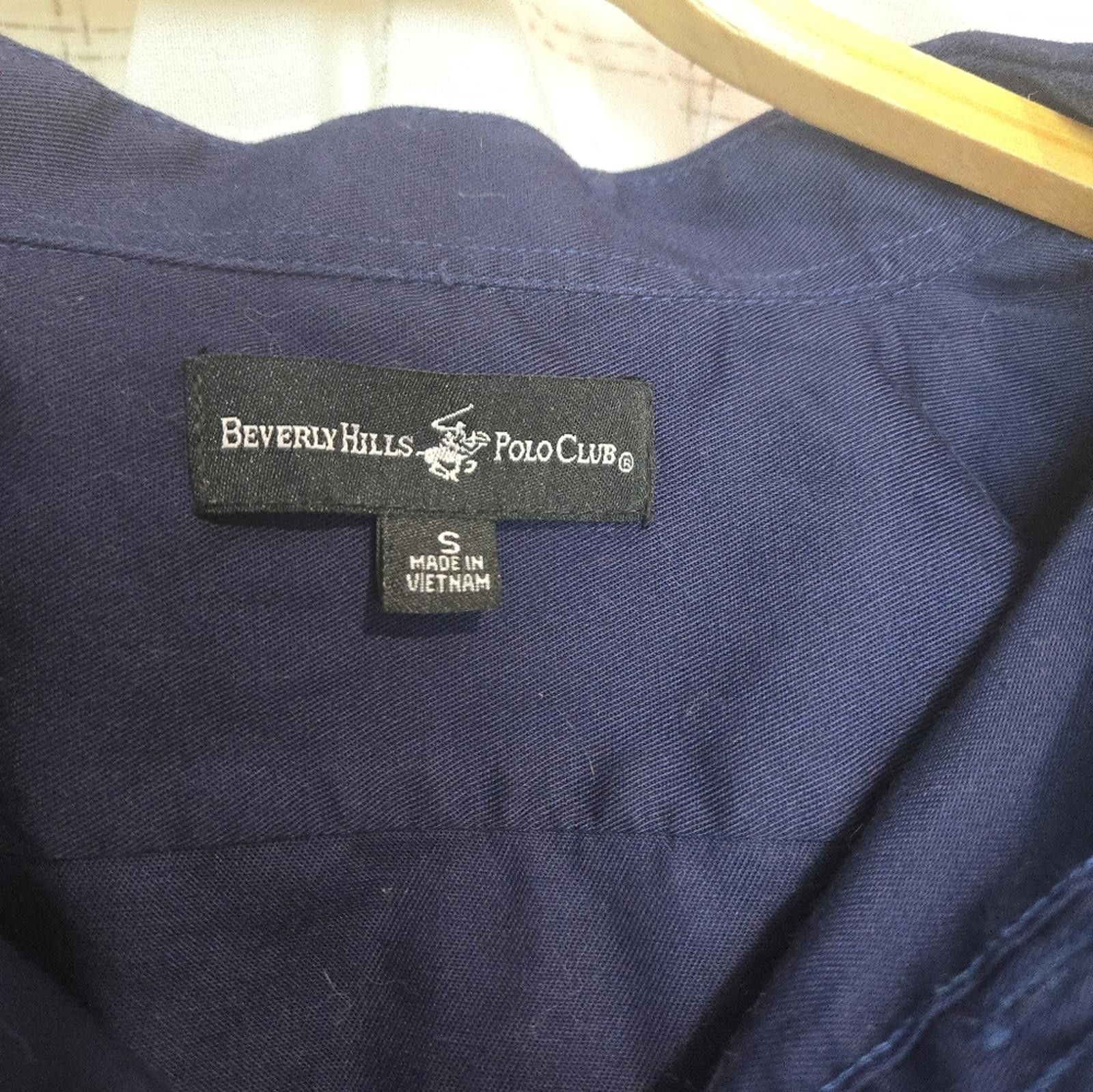 Beverly Hills Polo Club Mens Dress Shirt Size 36R - 2 Thumbnail