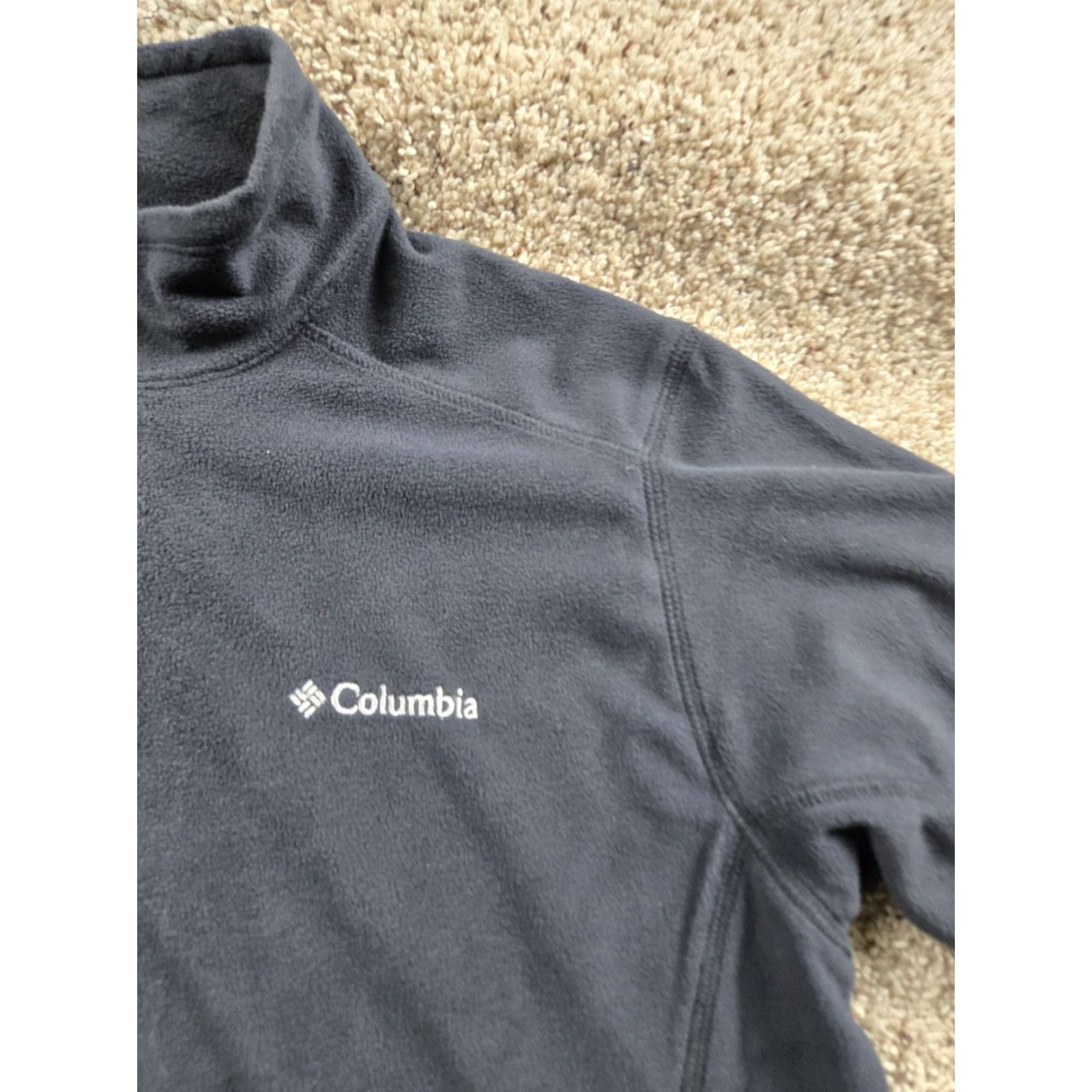 Vintage Columbia Fleece Shirt Mens M Gray 1/4 Zip Pullover Mock Neck Long Sleeve Seasonal Activewear Size US M / EU 48-50 / 2 - 4 Thumbnail